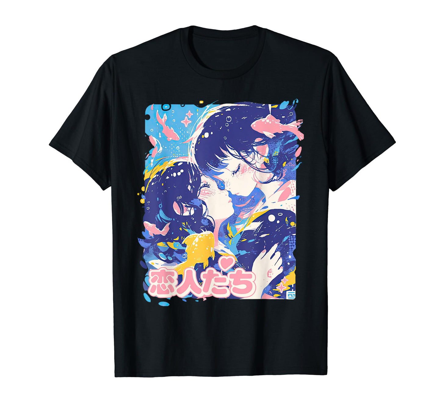 Anime Couple Y2K Aesthetic Pastel T-Shirt - Fun Novelty Design Men Women - T-Shirt, Sweatshirt, Hoodie