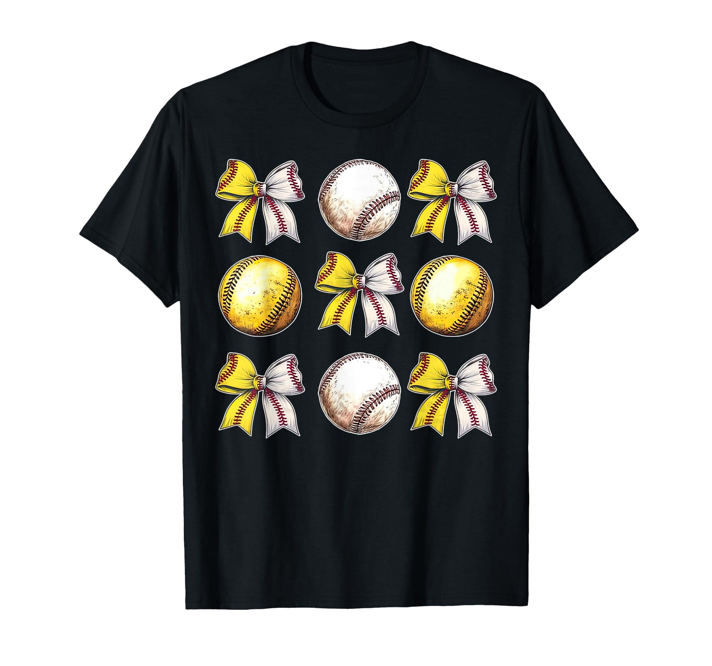 Coquette Baseball Softball Bow Mama T-Shirt - Unique Graphic Unisex - T-Shirt, Sweatshirt, Hoodie
