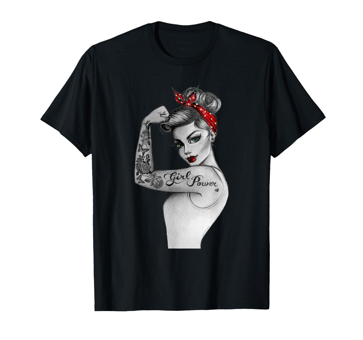 Power Pin Up Old School Tattoo T-Shirt - Trendy Graphic Unisex - T-Shirt, Sweatshirt, Hoodie