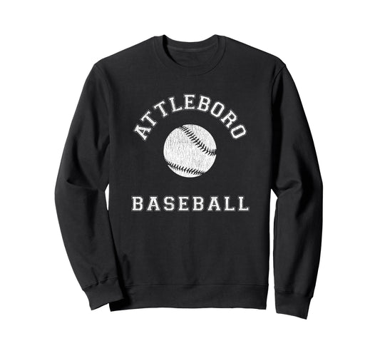 Attleboro Baseball Distressed Sweatshirt - Graphic Print for Adults - T-Shirt, Sweatshirt, Hoodie