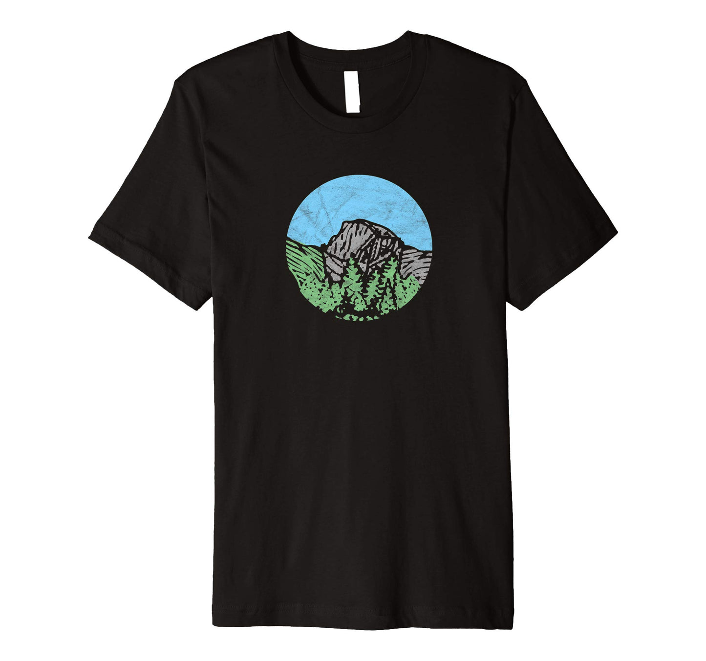Minimalist Half Dome Yosemite National Park T-Shirt - Graphic Print Unisex - T-Shirt, Sweatshirt, Hoodie