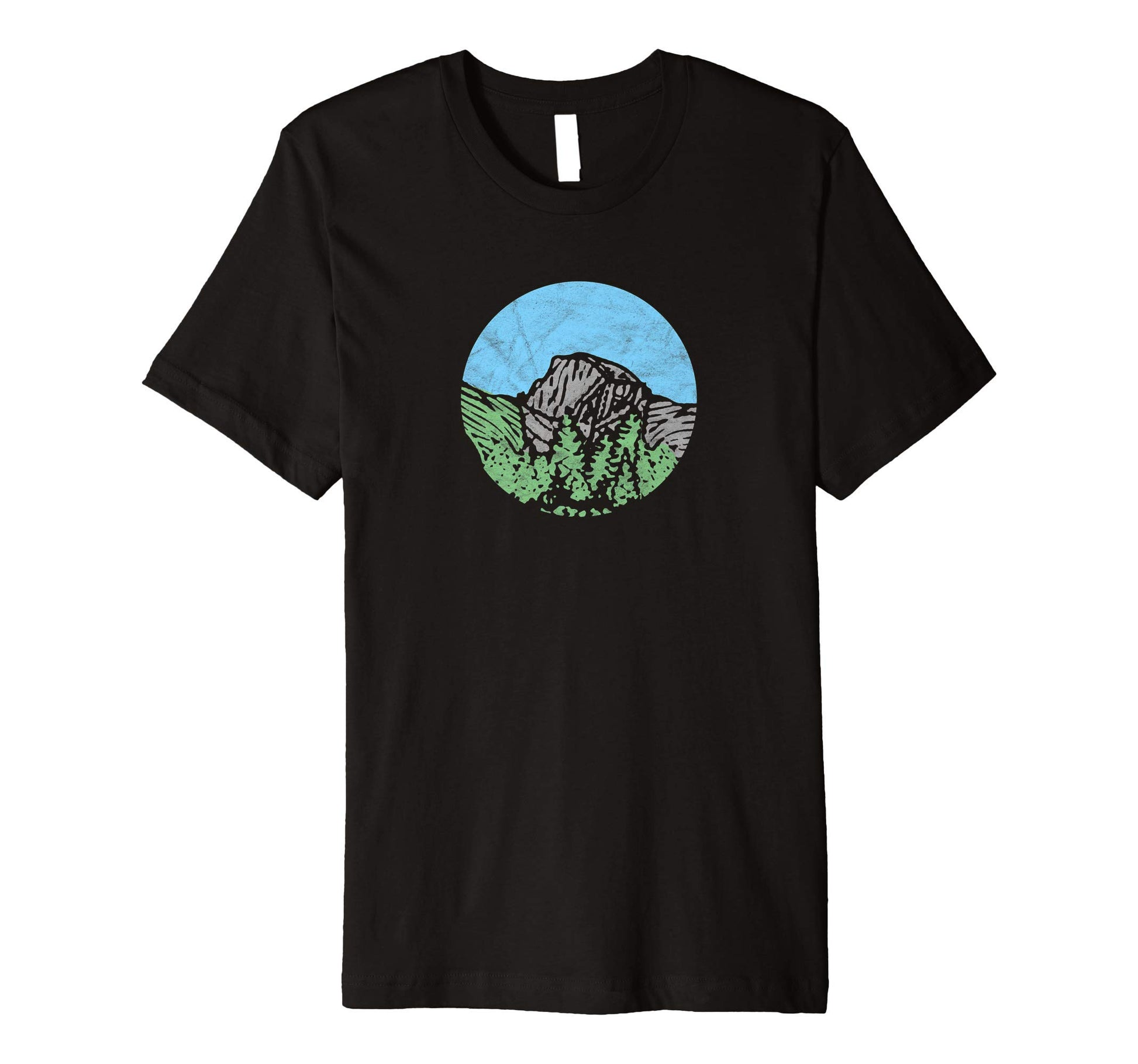 Minimalist Half Dome Yosemite National Park T-Shirt - Graphic Print Unisex - T-Shirt, Sweatshirt, Hoodie