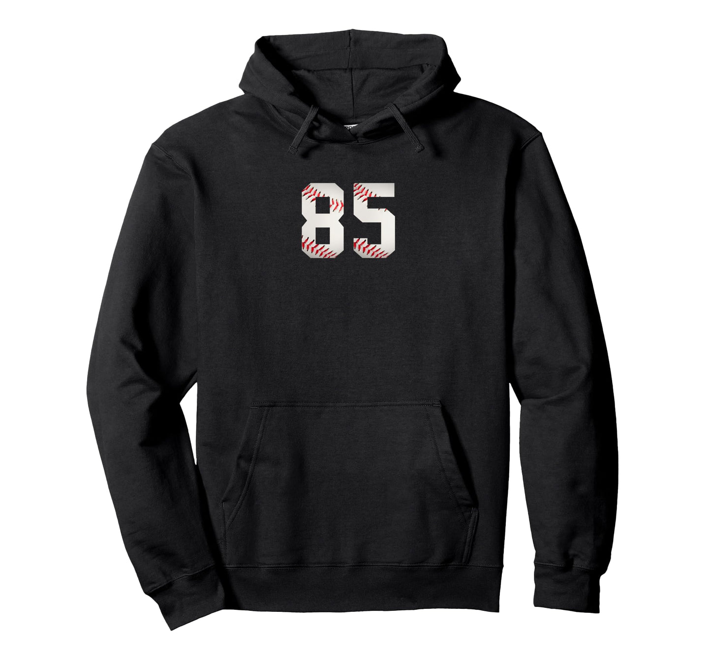 Number 85 Minimalist Birthday Baseball Hoodie - Graphic Print Men Women - T-Shirt, Sweatshirt, Hoodie