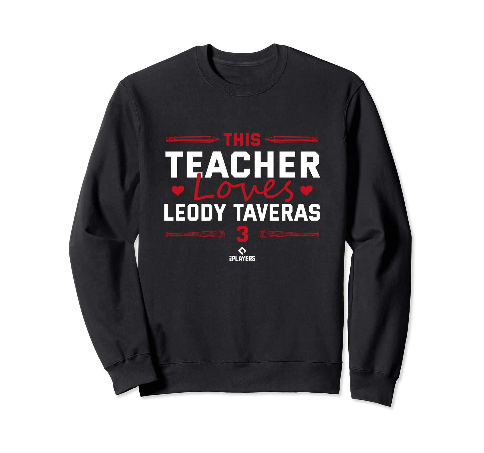 This Teacher Loves Leody Taveras Sweatshirt - Novelty Apparel Unisex - T-Shirt, Sweatshirt, Hoodie