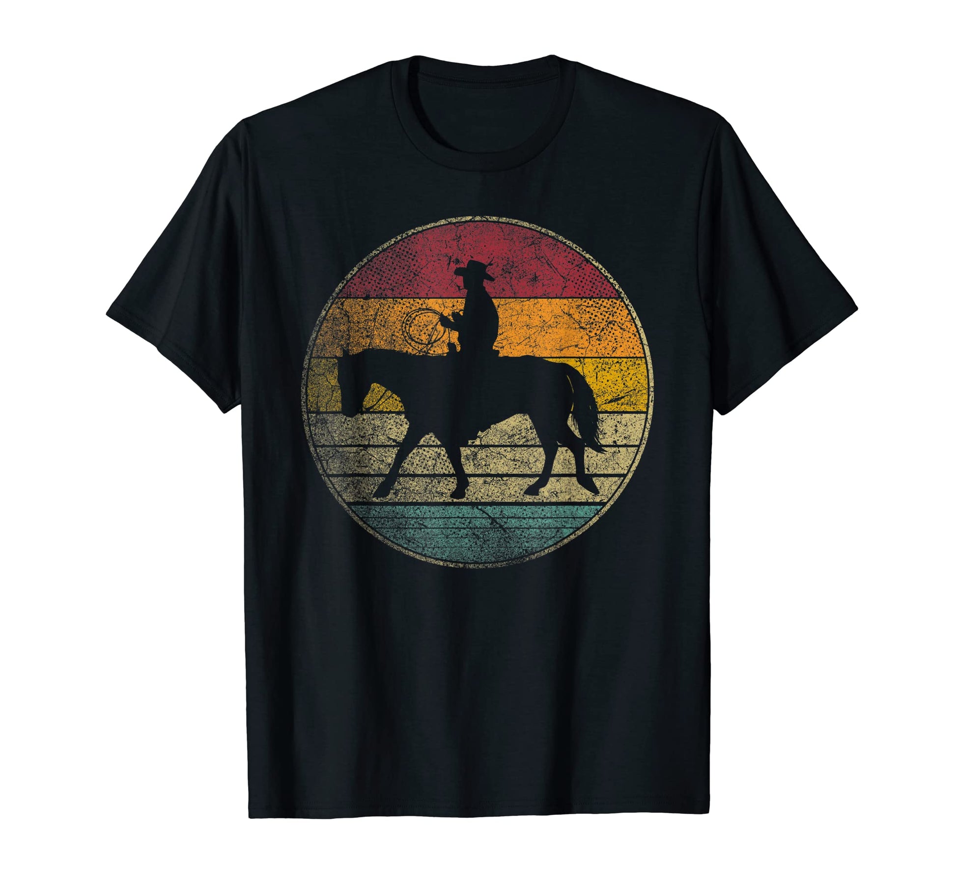 Cowboy Ranch Rodeo Horse Gift Western T-Shirt - Trendy Graphic for Adults - T-Shirt, Sweatshirt, Hoodie