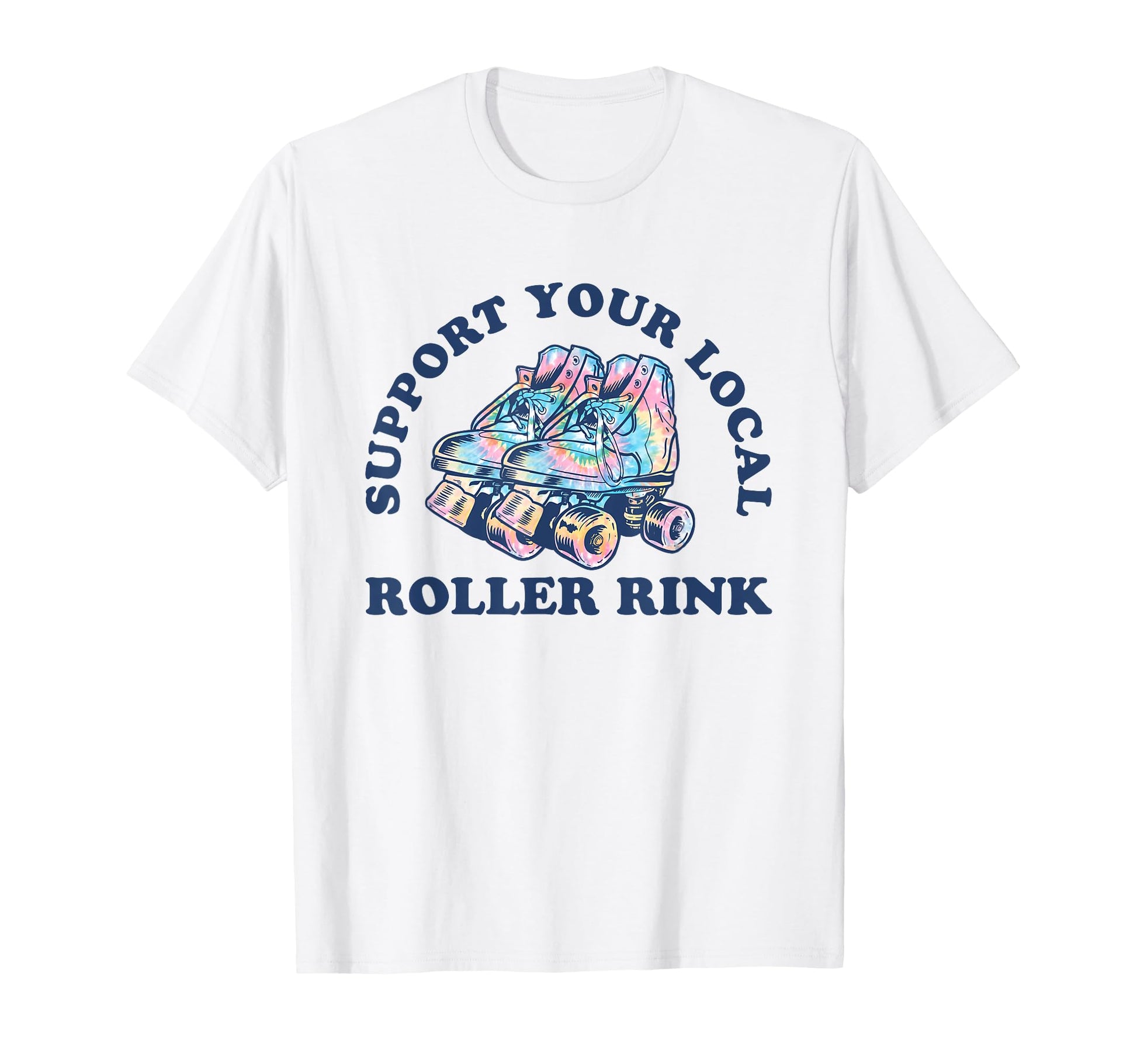Support Your Local Roller Rink Tie T-Shirt - Novelty Apparel for Adults - T-Shirt, Sweatshirt, Hoodie