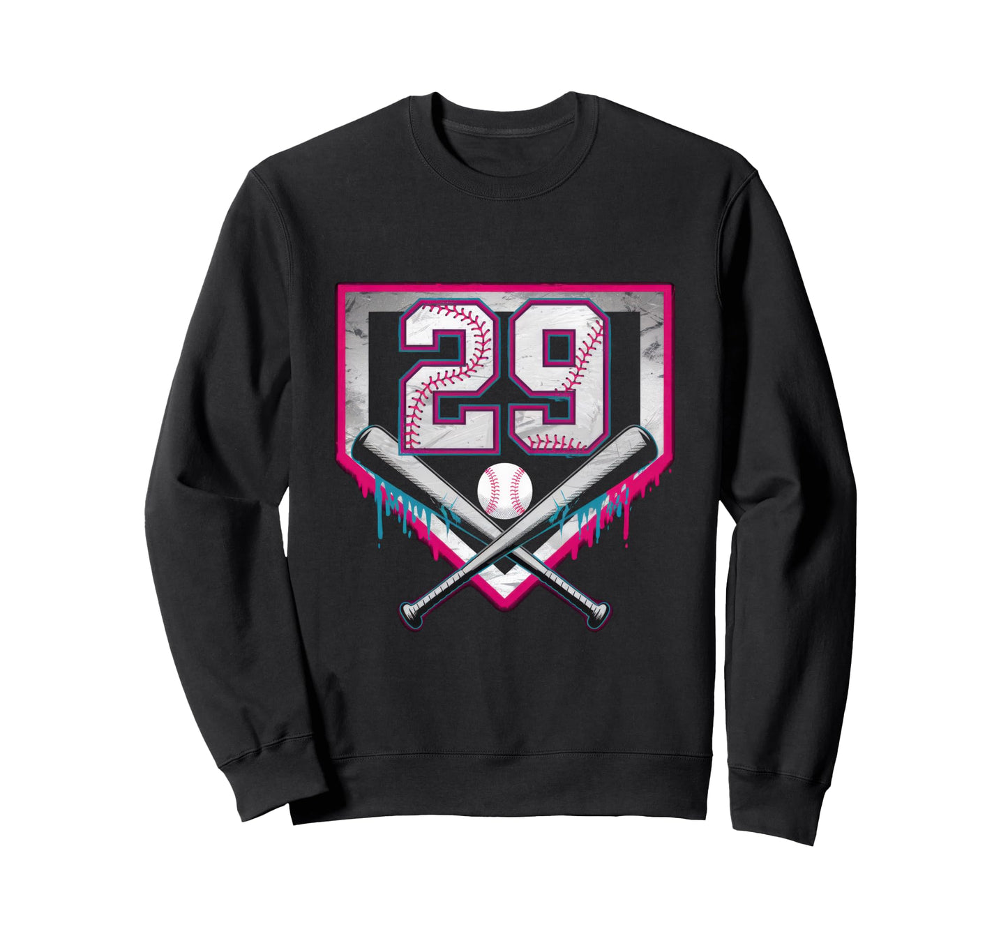 29Th Birthday Baseball Home Ice Cream Sweatshirt - Novelty Apparel Unisex - T-Shirt, Sweatshirt, Hoodie