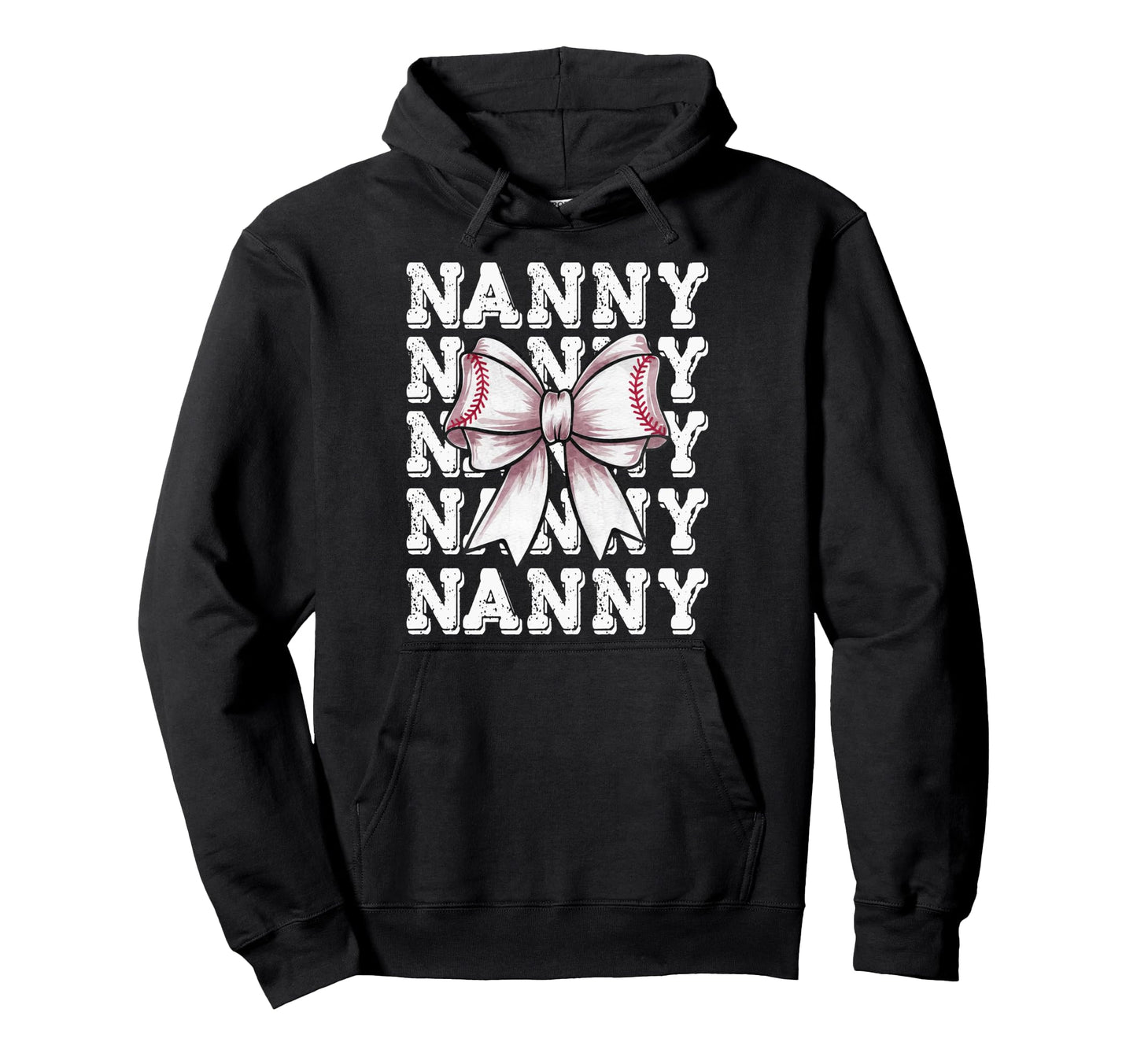 Coquette Baseball Nanny Matching Family Hoodie - Unique Graphic for Adults - T-Shirt, Sweatshirt, Hoodie