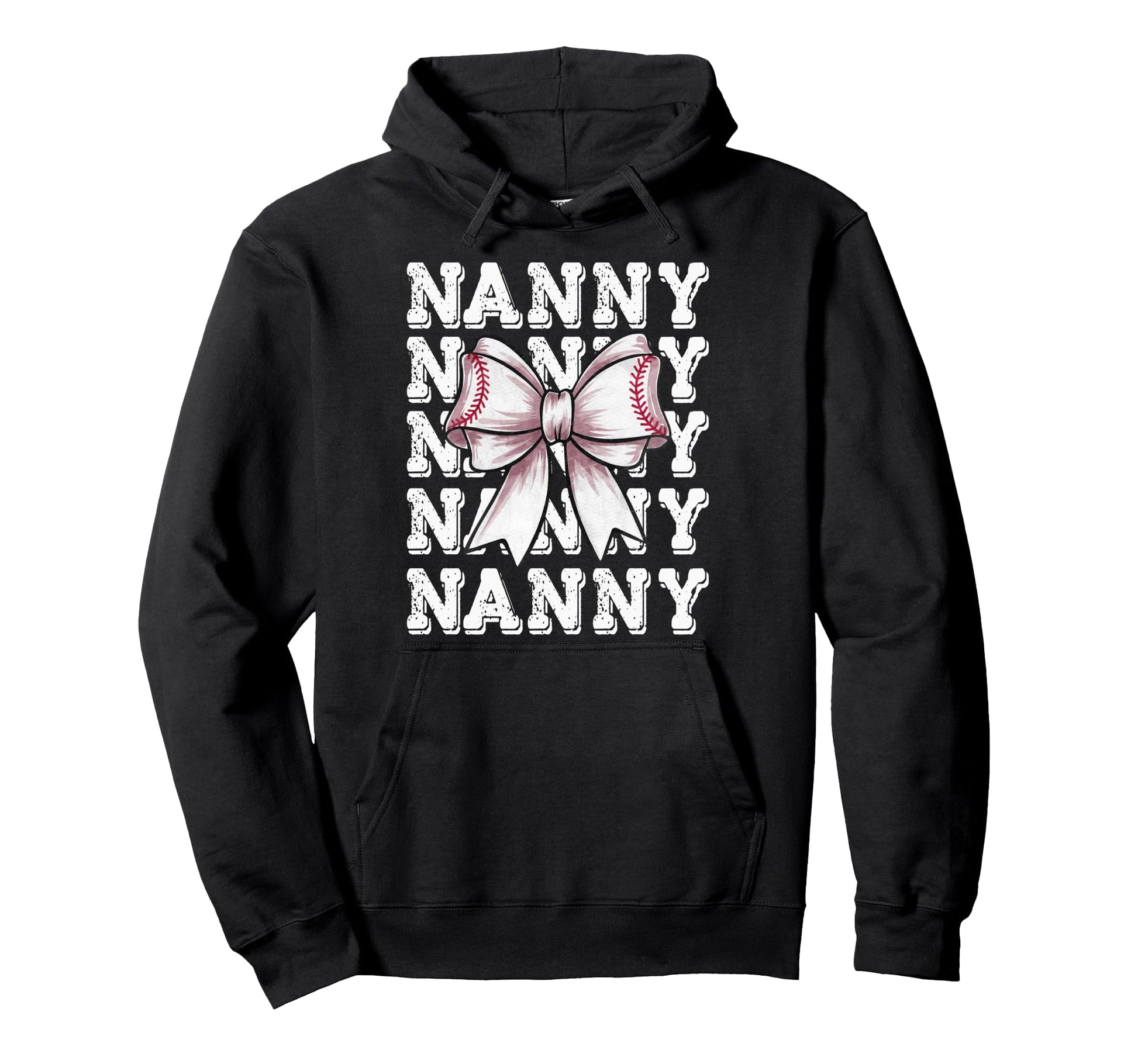 Coquette Baseball Nanny Matching Family Hoodie - Unique Graphic for Adults - T-Shirt, Sweatshirt, Hoodie