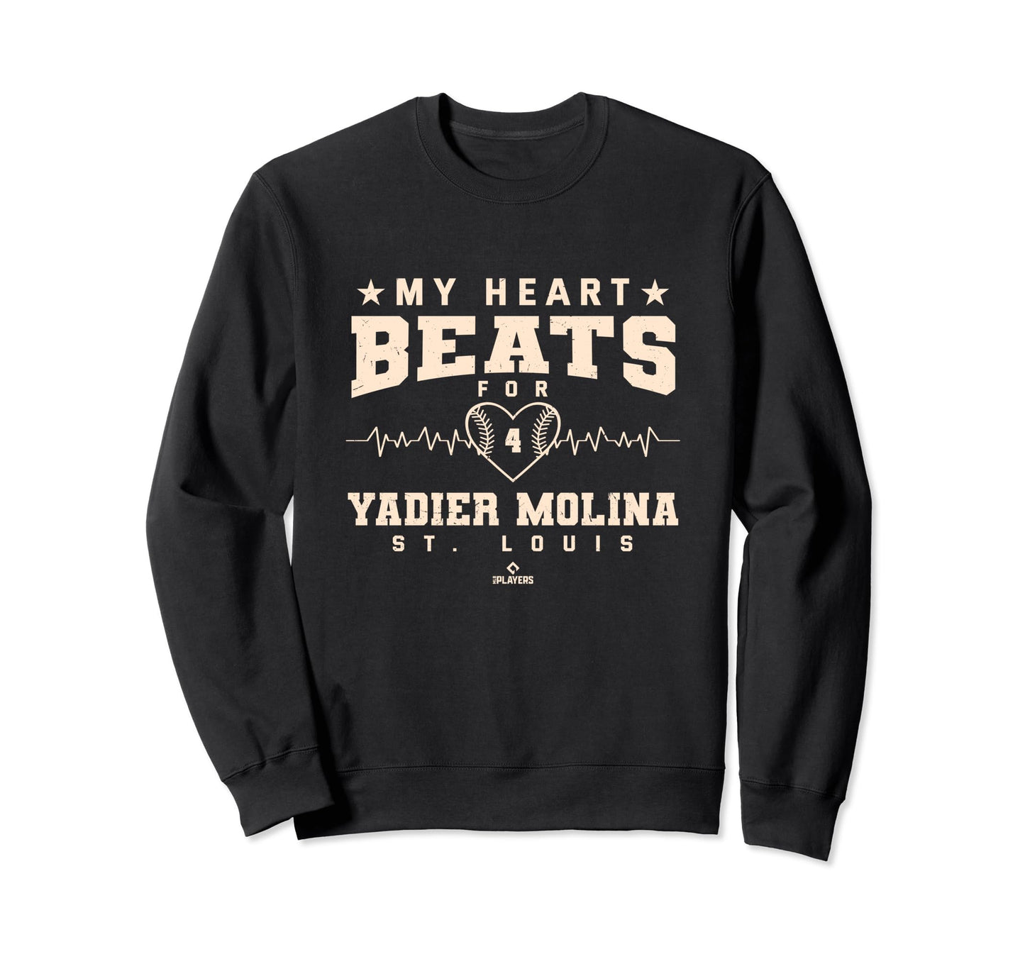 My Heart Beats Yadier Molina Sweatshirt - Casual Everyday Wear Unisex - T-Shirt, Sweatshirt, Hoodie