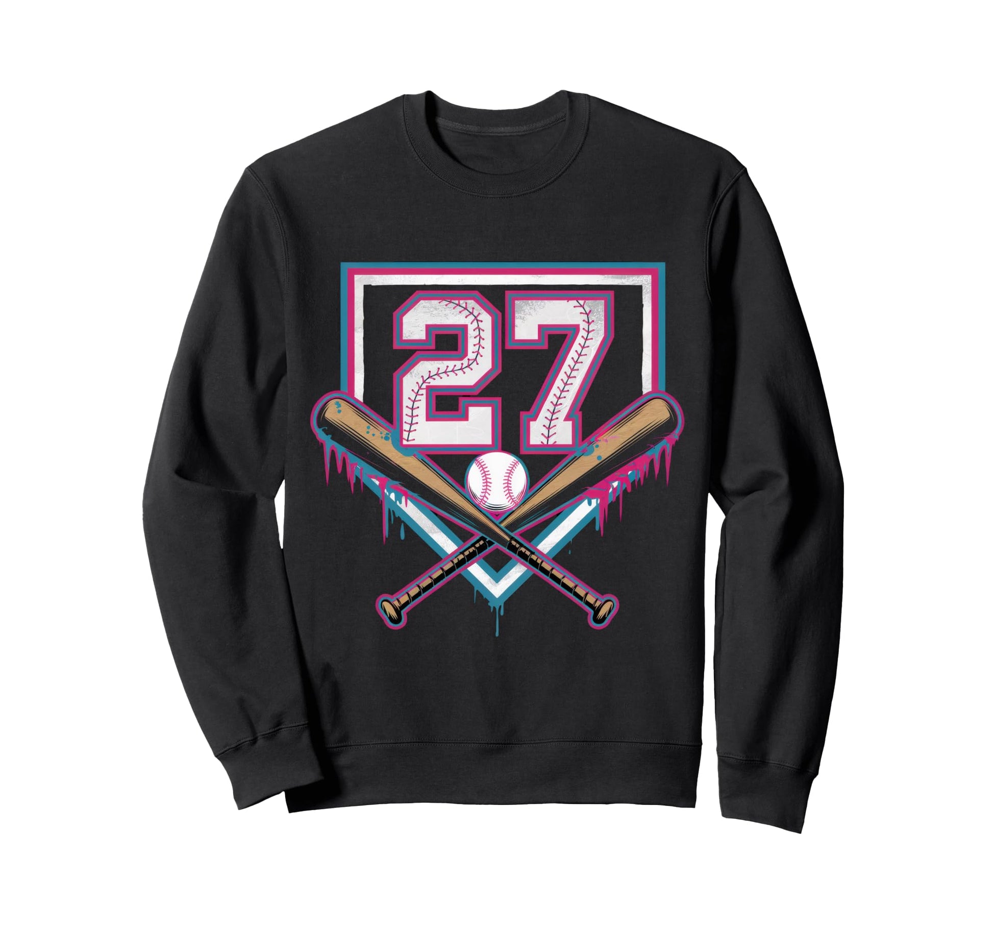 27Th Birthday Baseball Home Ice Sweatshirt - Casual Everyday Wear Unisex - T-Shirt, Sweatshirt, Hoodie