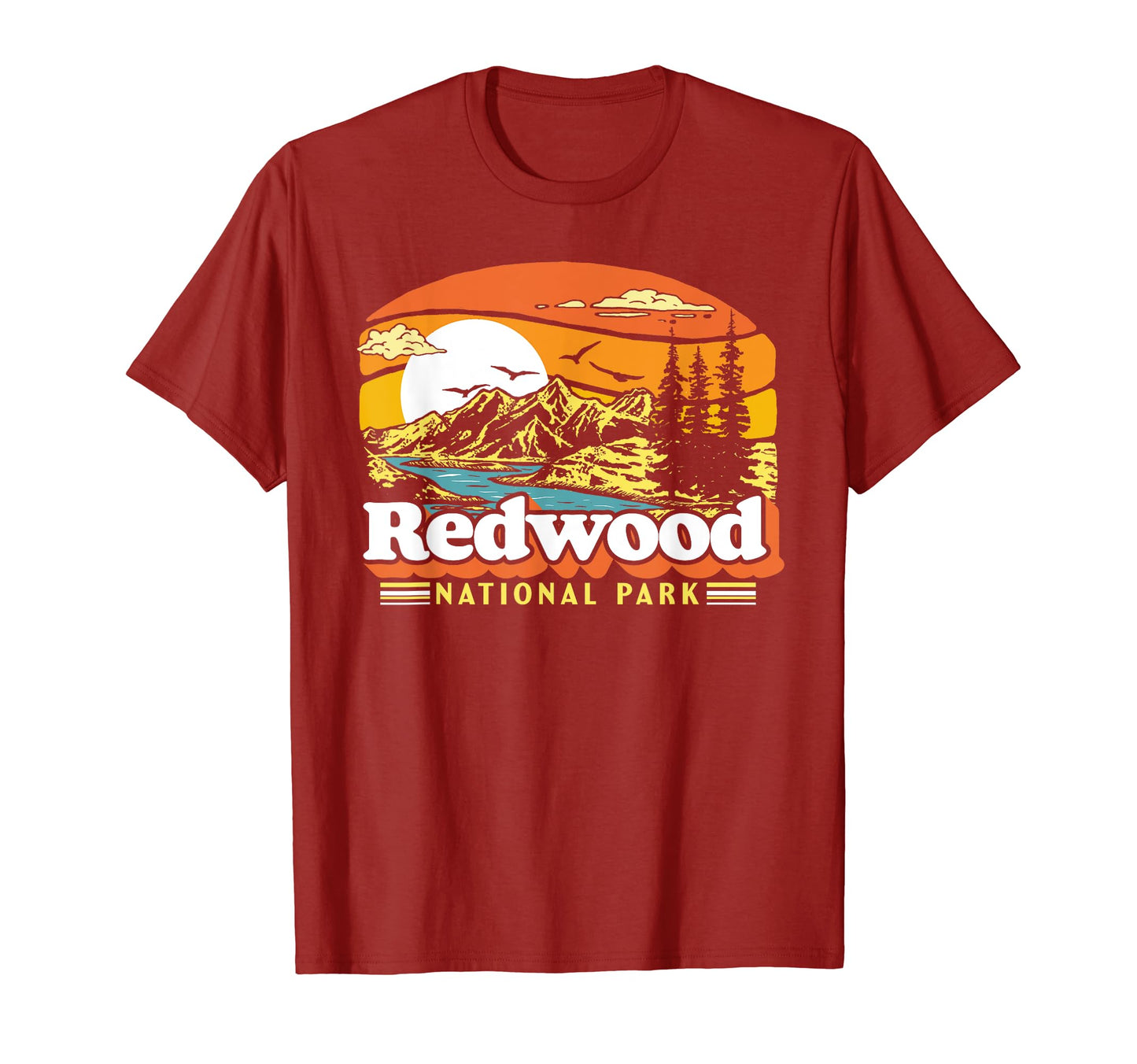 Redwood National Park 80S T-Shirt - Aesthetic Graphic for Adults - T-Shirt, Sweatshirt, Hoodie