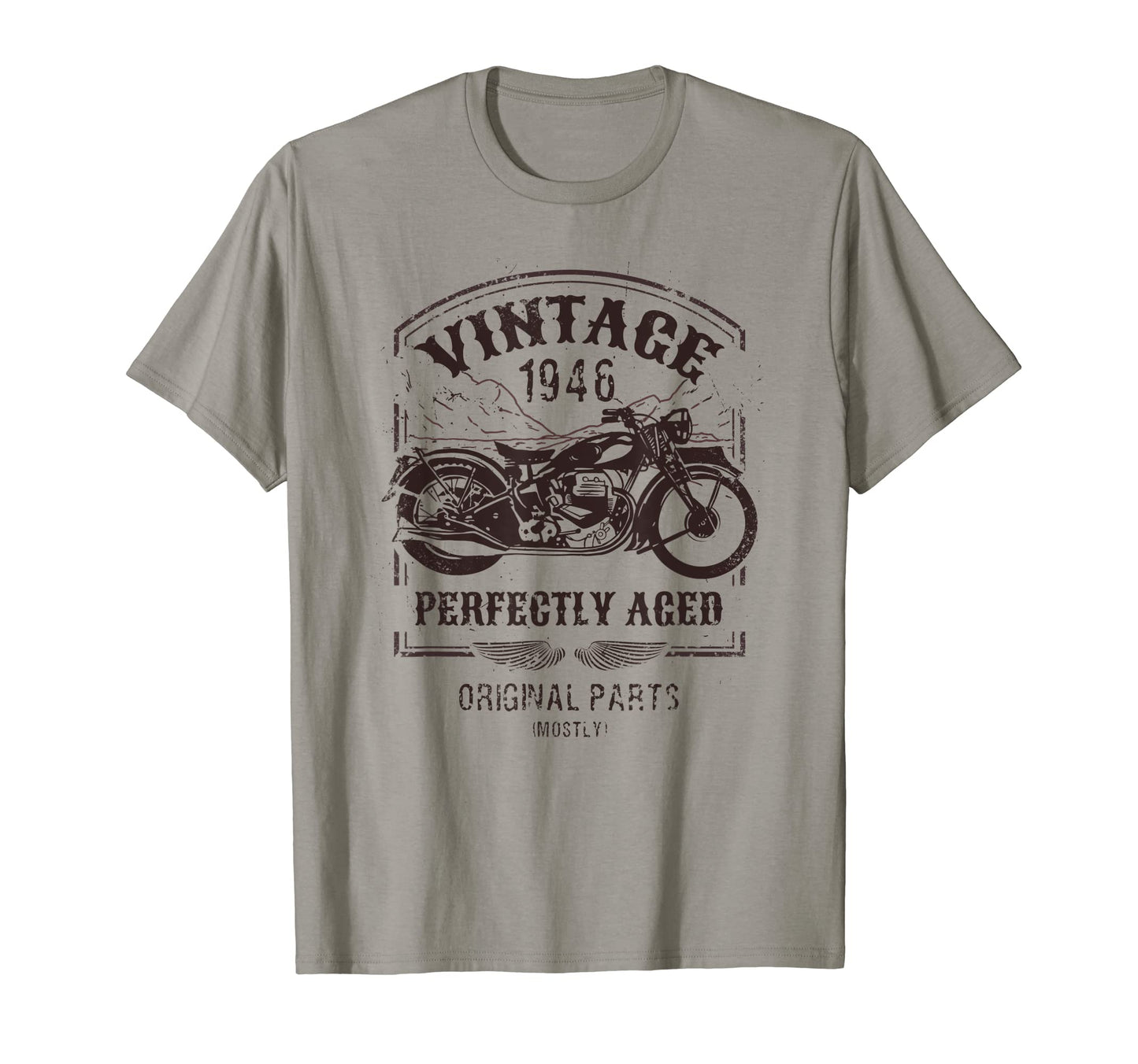 Born 1946 Motorcycle Motorbike Riders T-Shirt - Fun Novelty Design Unisex - T-Shirt, Sweatshirt, Hoodie