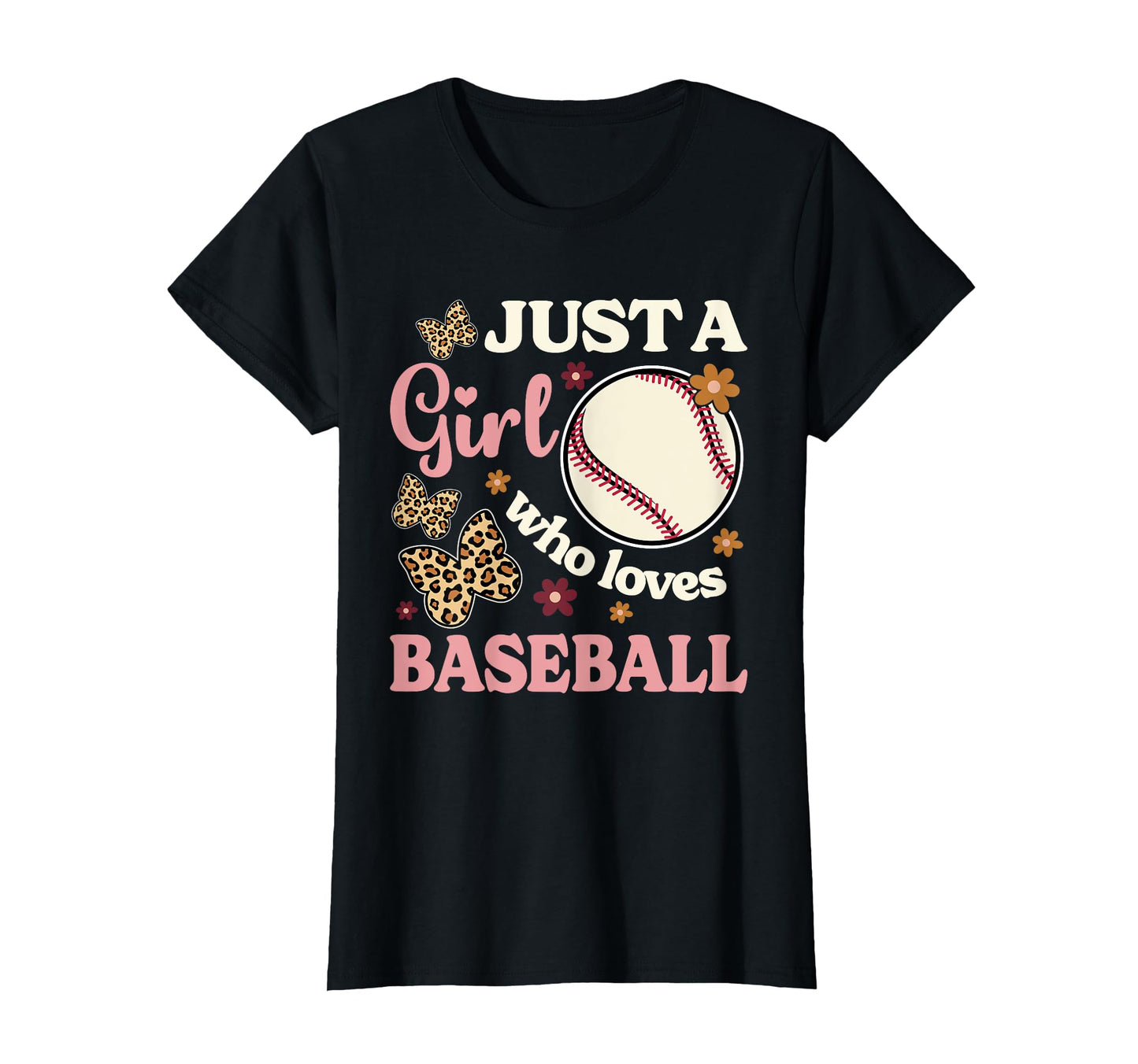 Just Who Loves Baseball Leopard T-Shirt - Aesthetic Graphic Men Women - T-Shirt, Sweatshirt, Hoodie