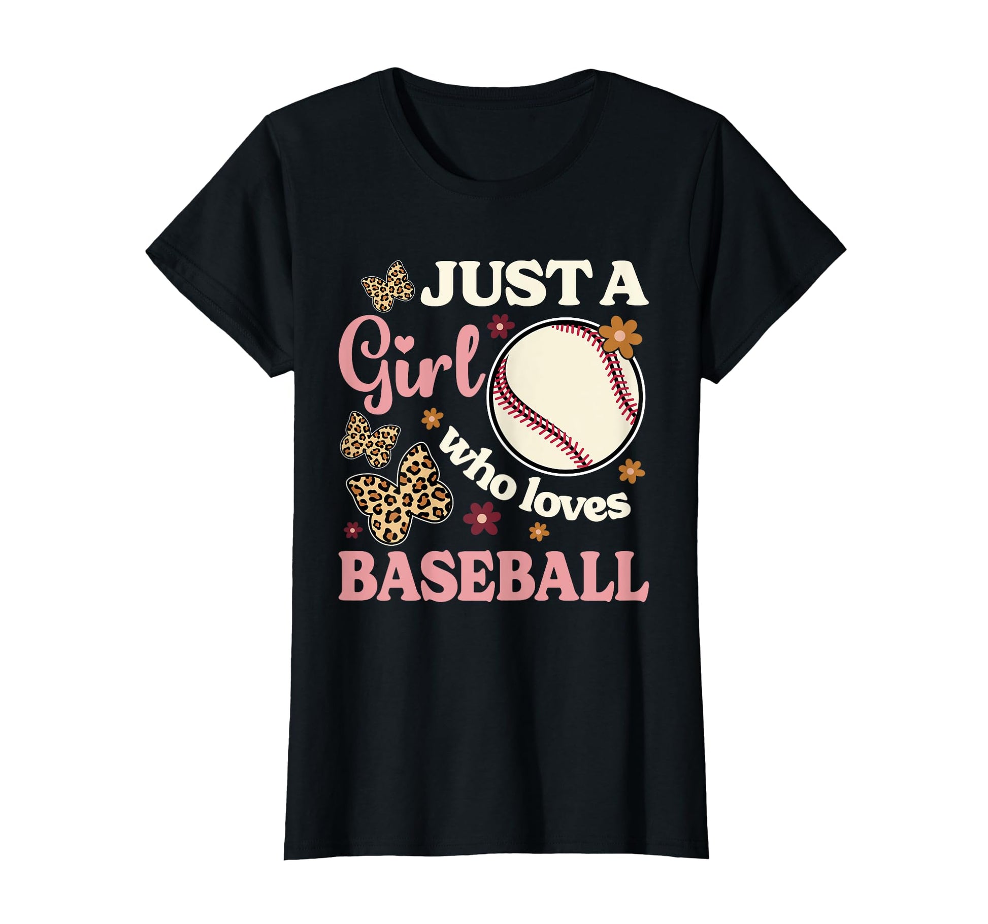 Just Who Loves Baseball Leopard T-Shirt - Aesthetic Graphic Men Women - T-Shirt, Sweatshirt, Hoodie