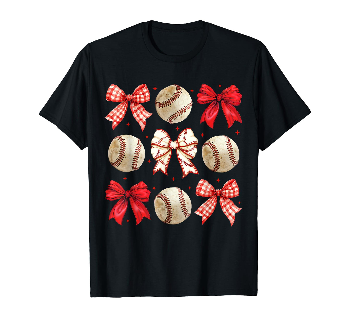 Baseball Mama Coquette Mothers Day T-Shirt - Graphic Print Men Women - T-Shirt, Sweatshirt, Hoodie