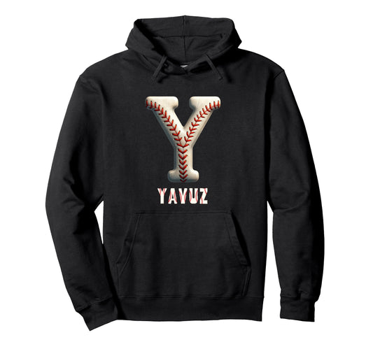 Baseball Home Run Matteo Initial Letter Hoodie - Trendy Graphic for Adults - T-Shirt, Sweatshirt, Hoodie