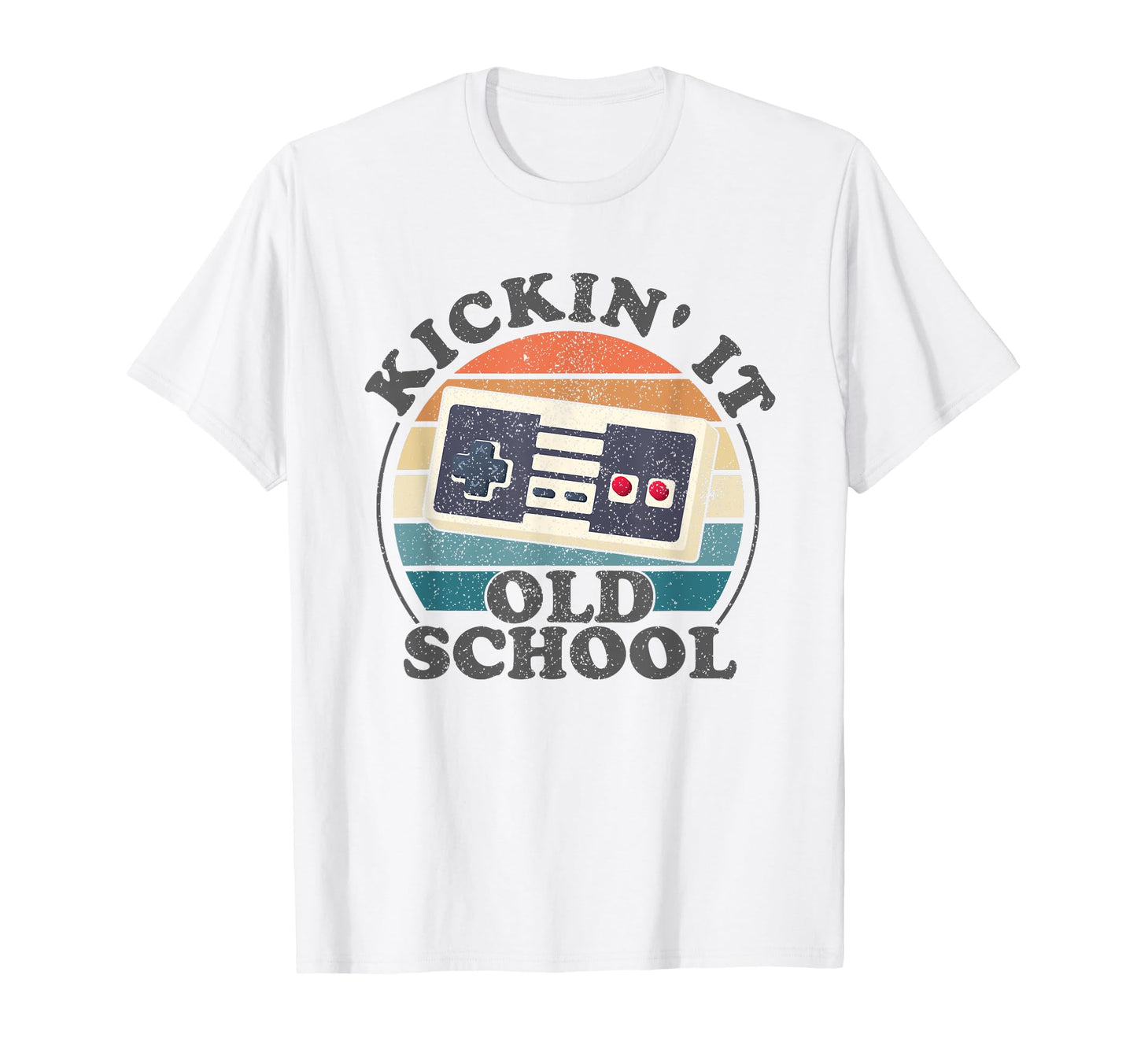 Kickin It Old School 80S Video Game T-Shirt - Custom Art Print for Adults - T-Shirt, Sweatshirt, Hoodie