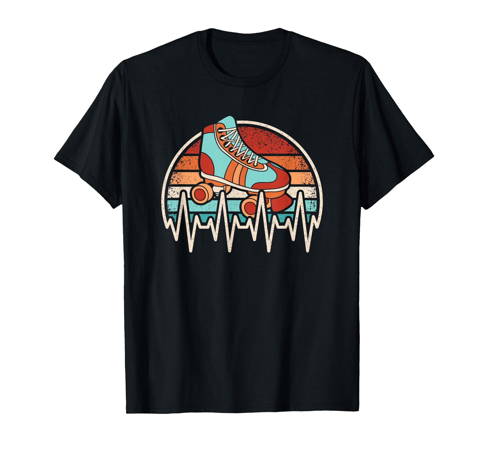 Roller Skate Heartbeat Roller T-Shirt - Aesthetic Graphic for Adults - T-Shirt, Sweatshirt, Hoodie