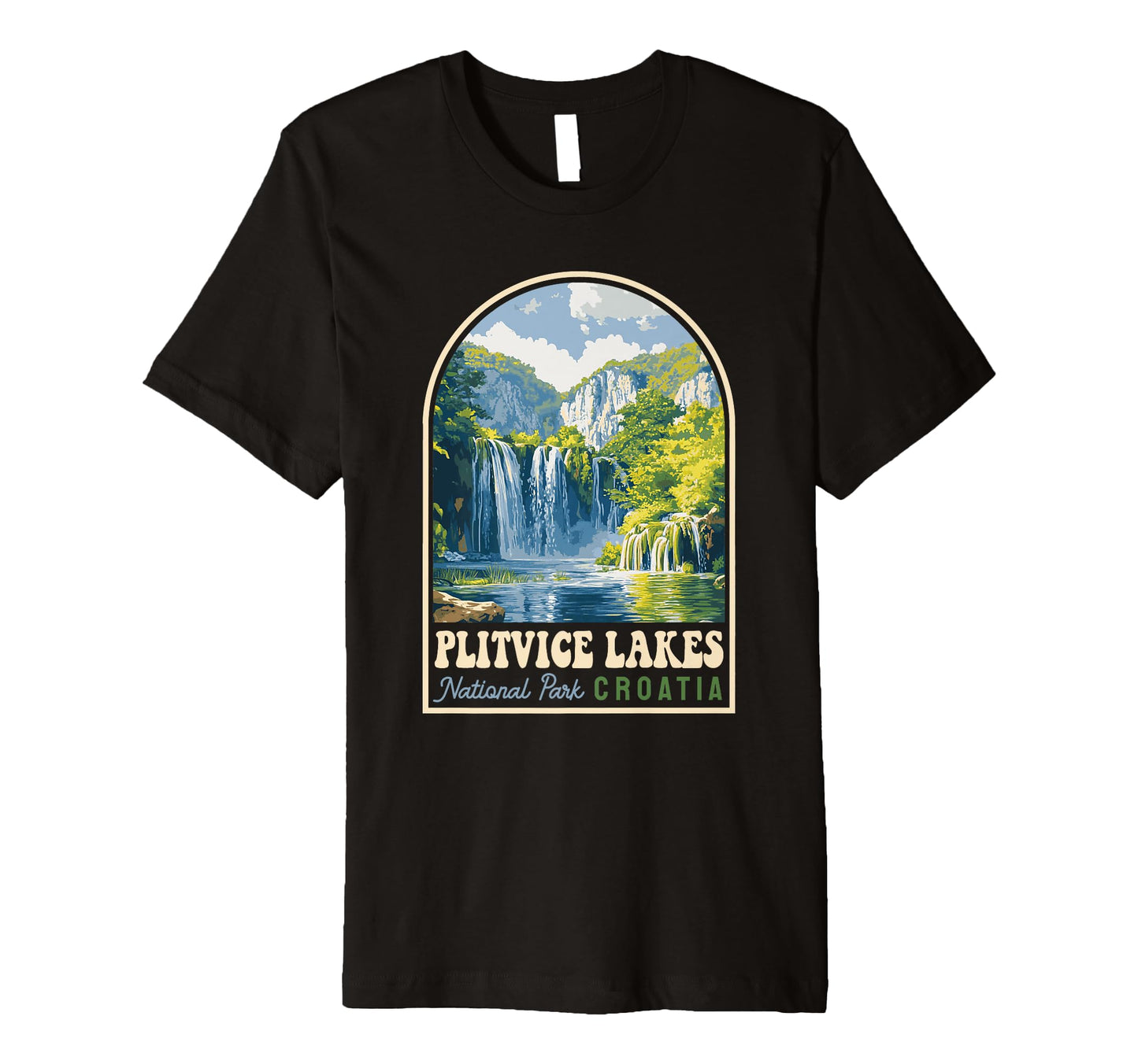Plitvice Lakes National Park Croatia T-Shirt - Trendy Graphic for Adults - T-Shirt, Sweatshirt, Hoodie