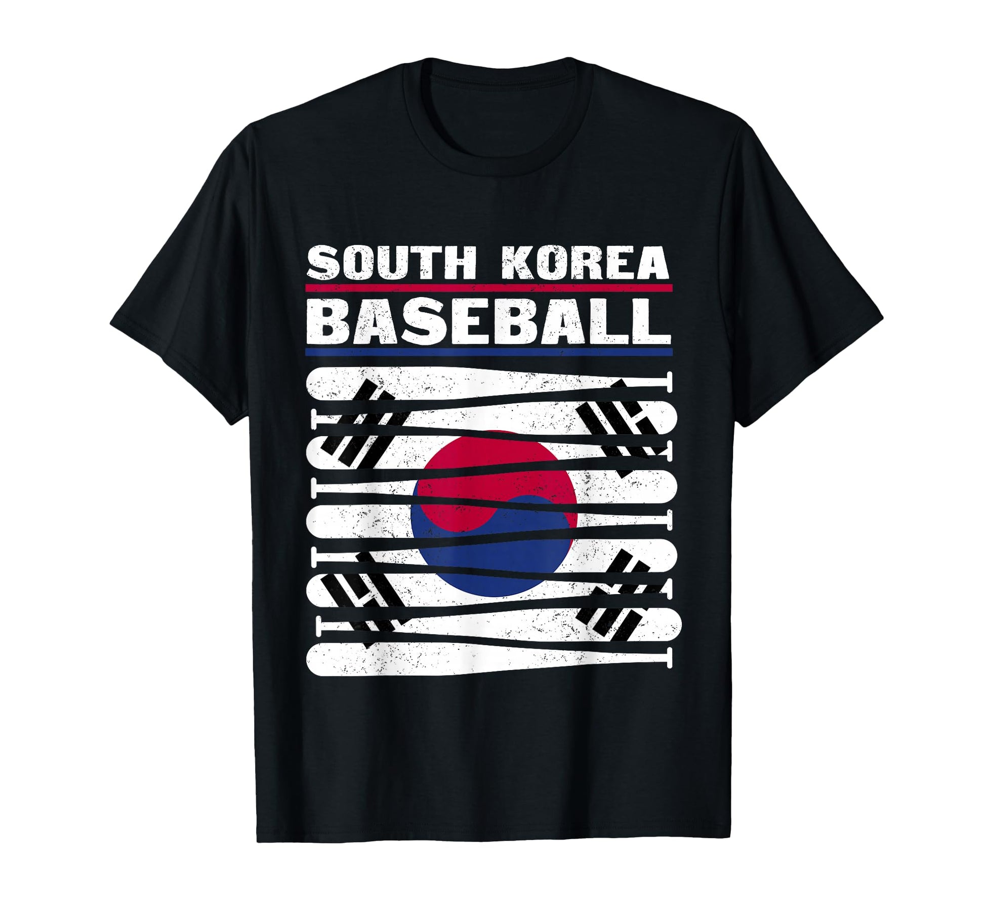 South Korea Baseball Distressed T-Shirt - Casual Everyday Wear Men Women - T-Shirt, Sweatshirt, Hoodie