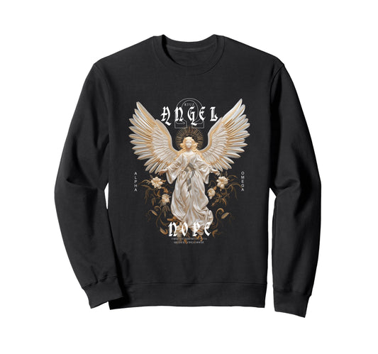 Aesthetic Streetwear Angel Sweatshirt - Trendy Graphic for Adults - T-Shirt, Sweatshirt, Hoodie