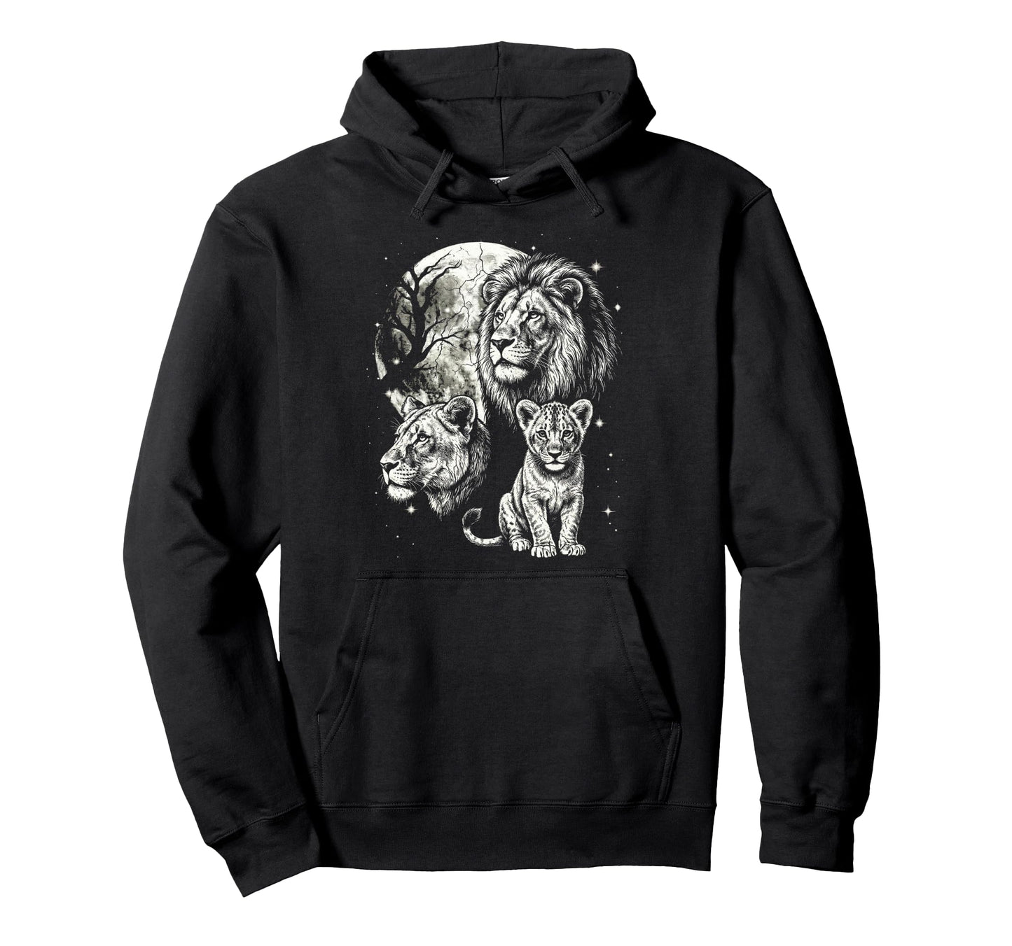 Lion 90S Aesthetic Y2K Lion Hoodie - Aesthetic Graphic for Adults - T-Shirt, Sweatshirt, Hoodie