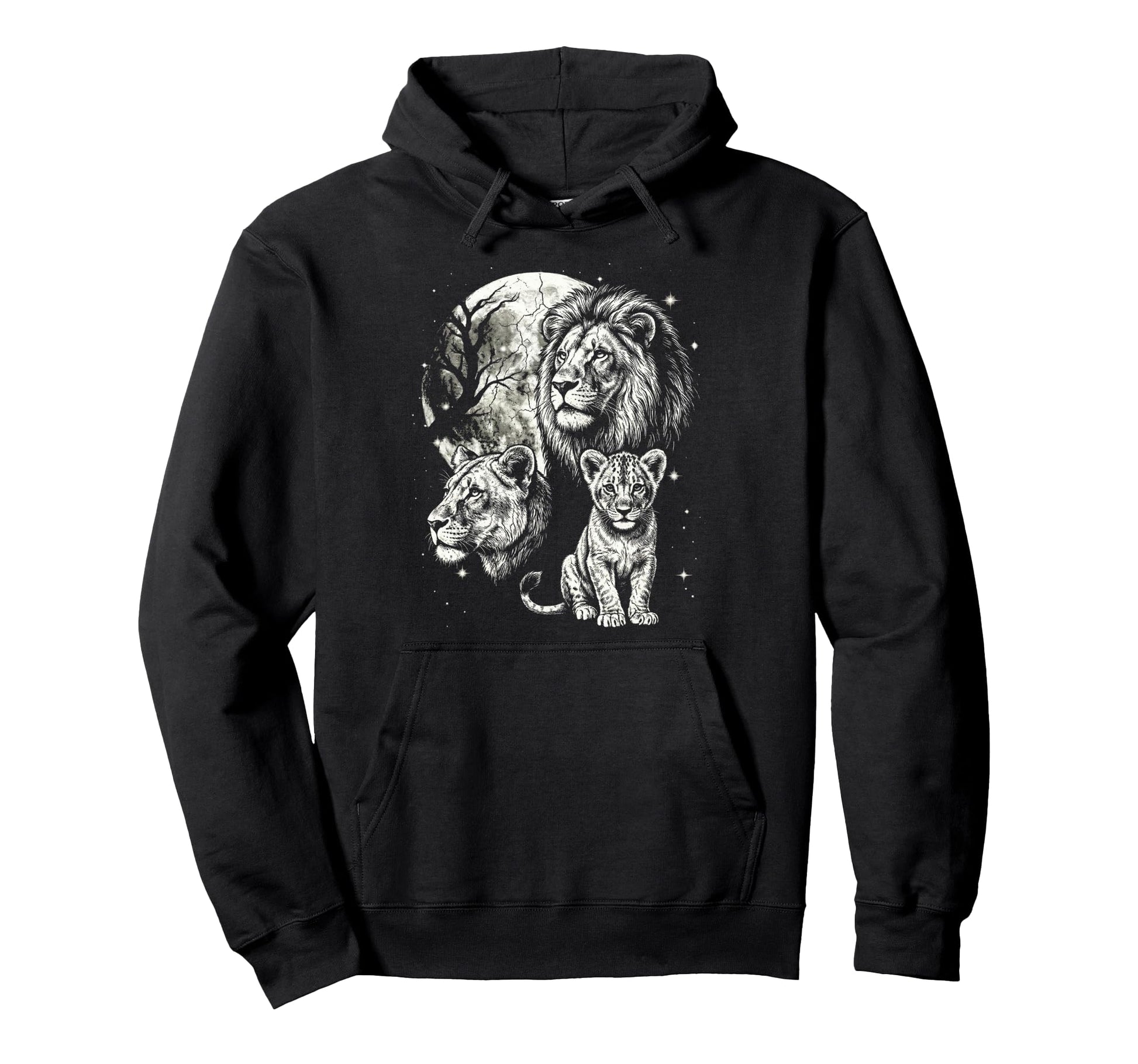 Lion 90S Aesthetic Y2K Lion Hoodie - Aesthetic Graphic for Adults - T-Shirt, Sweatshirt, Hoodie