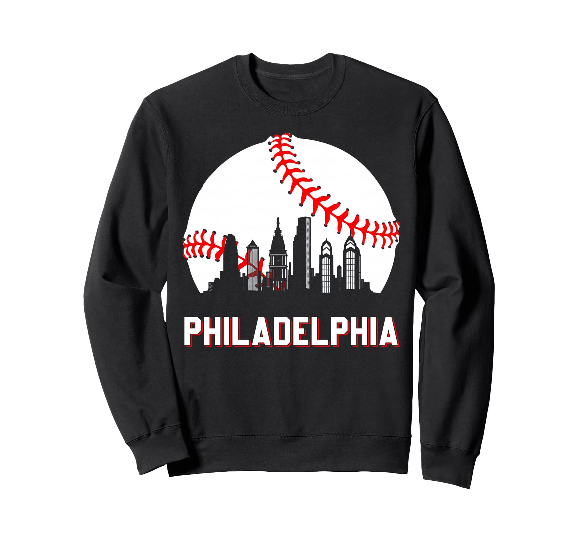 Philly Baseball Leopard Heart Sweatshirt - Streetwear Style Men Women - T-Shirt, Sweatshirt, Hoodie
