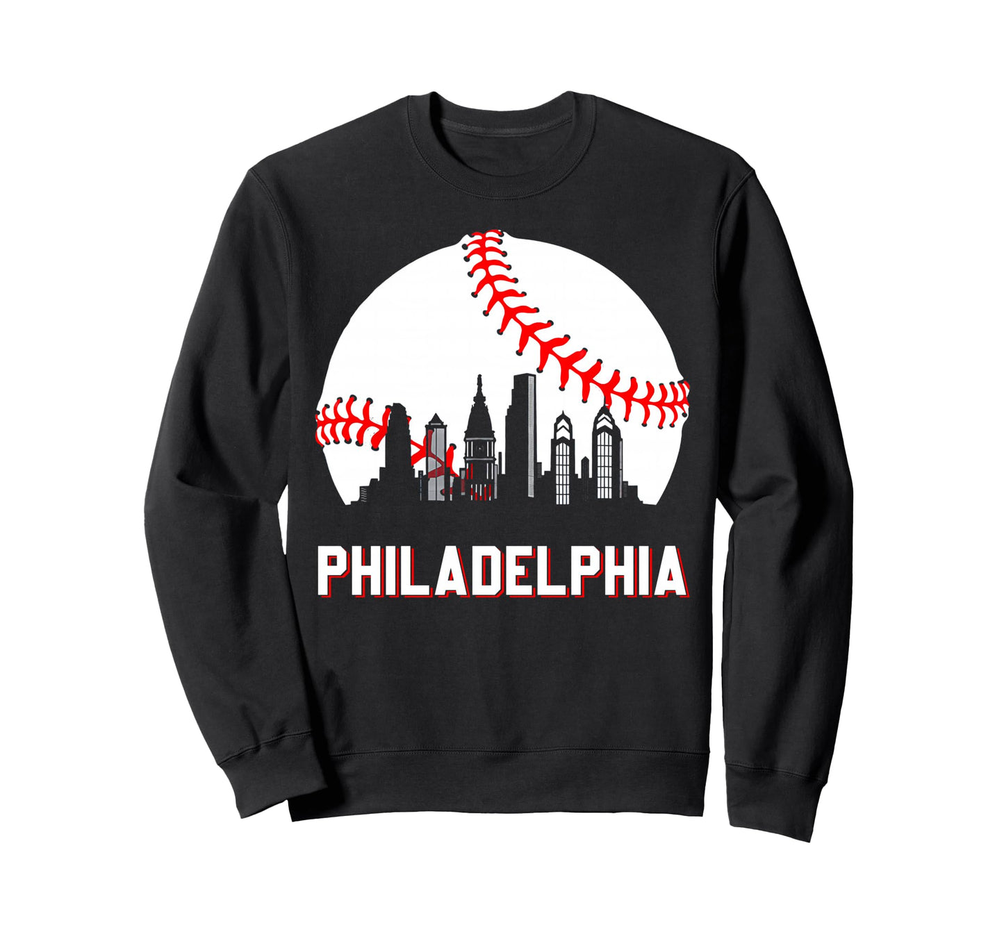 Distressed Philly Baseball Lovers Sweatshirt - Streetwear Style for Adults - T-Shirt, Sweatshirt, Hoodie