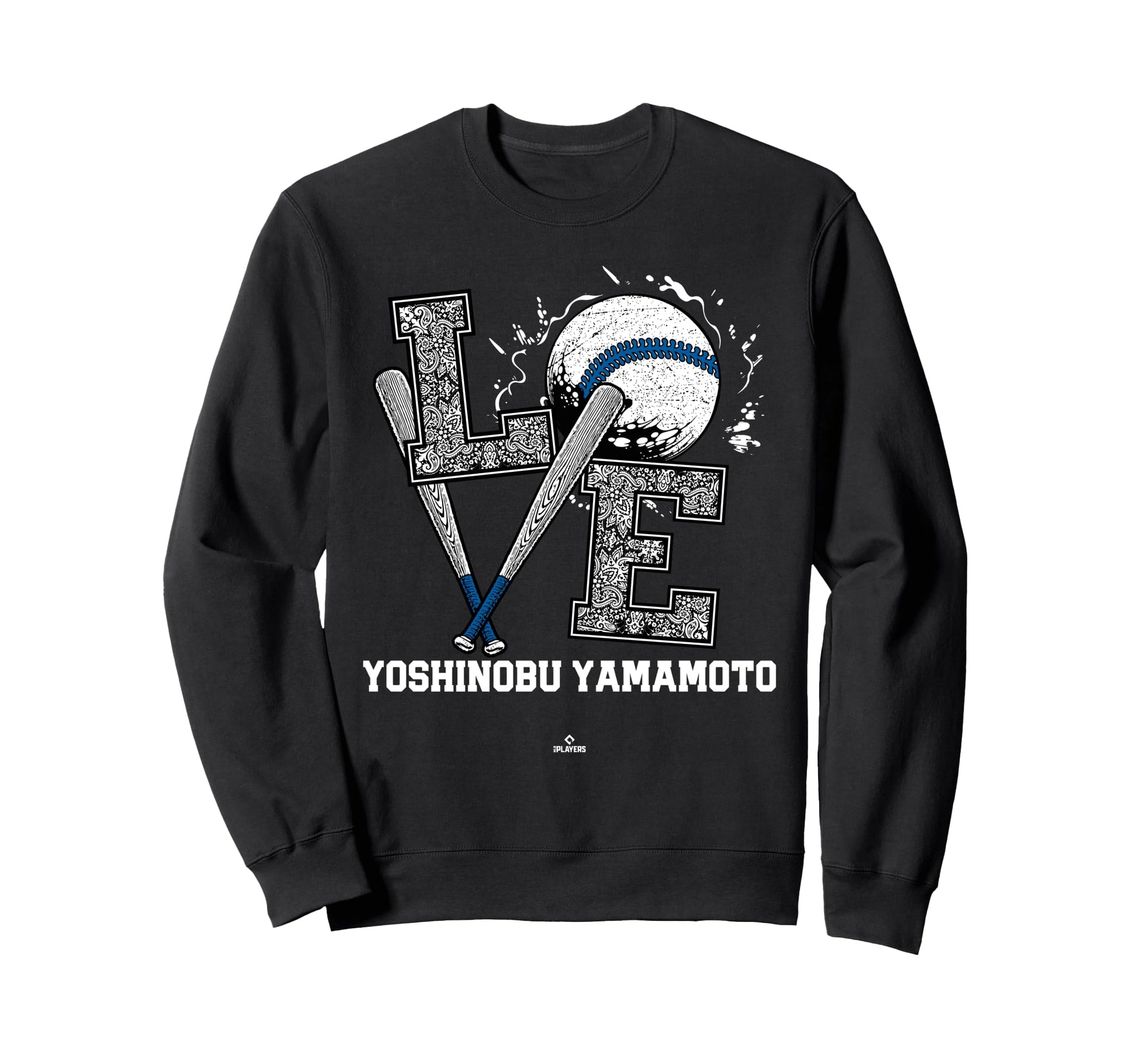 Distressed Baseball Love Yoshinobu Sweatshirt - Graphic Print for Adults - T-Shirt, Sweatshirt, Hoodie