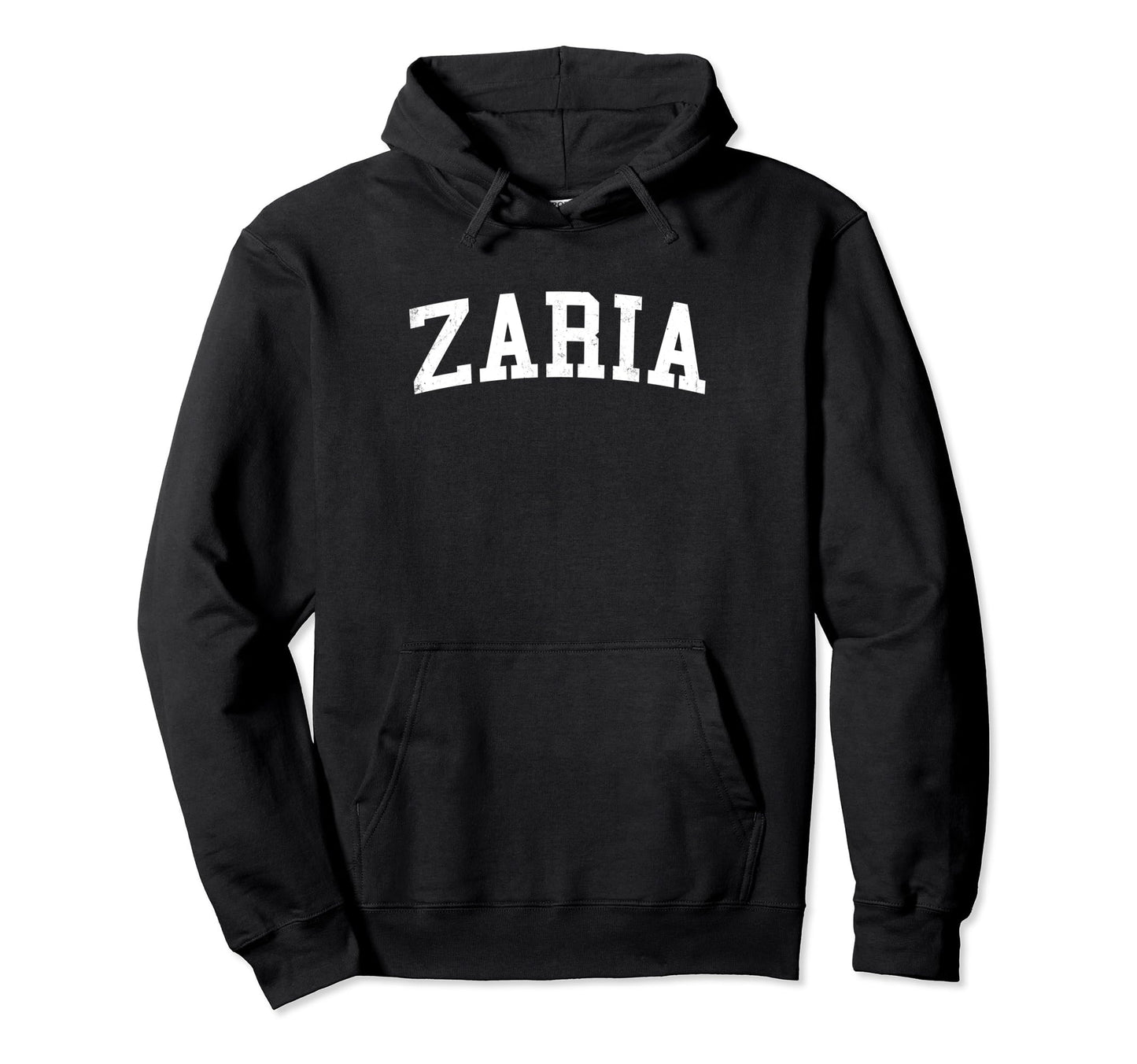 Zaria Nigeria Distressed White Varsity Hoodie - Trendy Graphic Men Women - T-Shirt, Sweatshirt, Hoodie