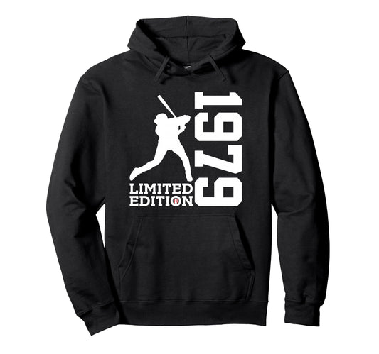 47Th Birthday Baseball 1979 Hoodie - Fun Novelty Design Unisex - T-Shirt, Sweatshirt, Hoodie