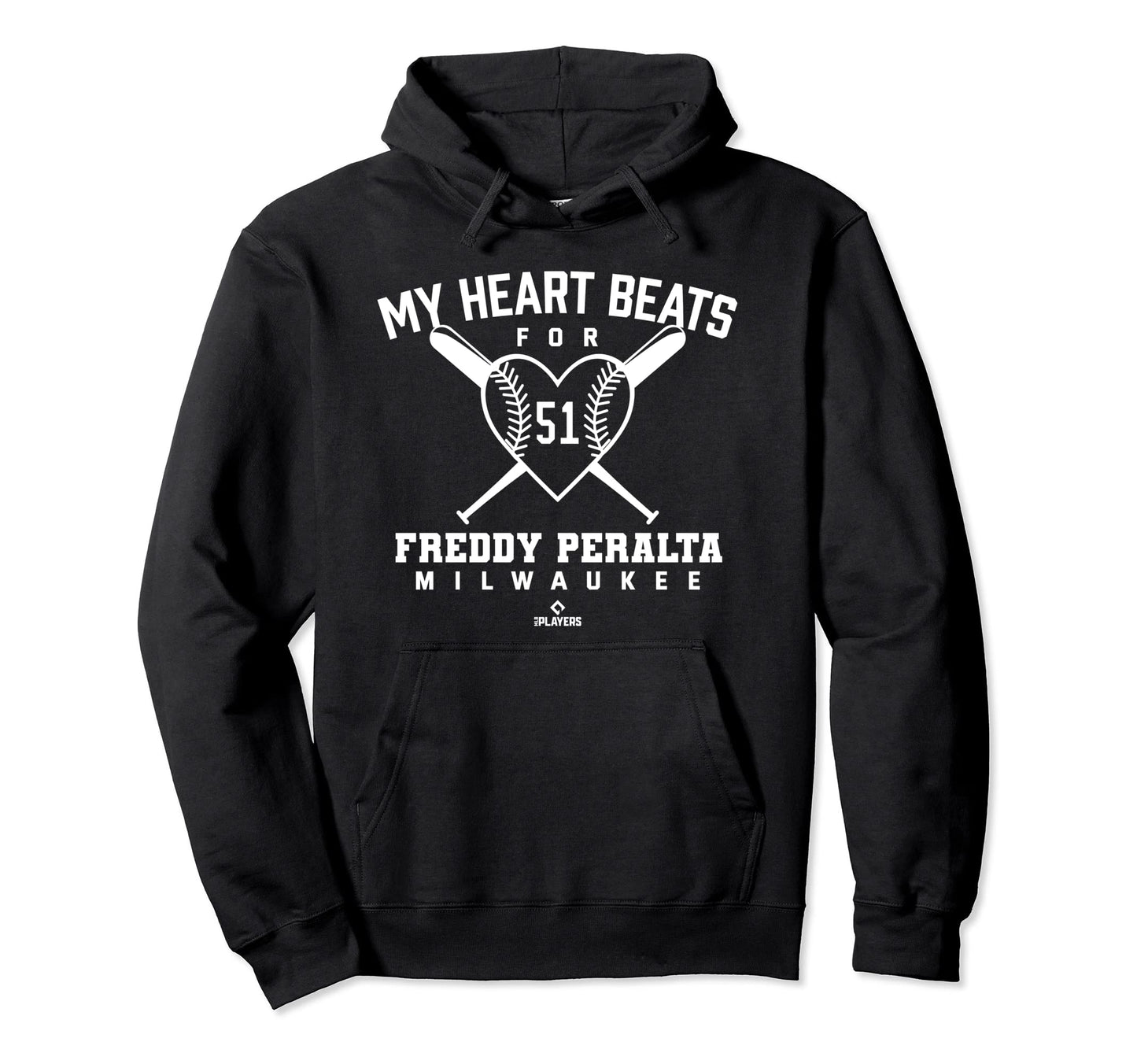 My Heart Beats Freddy Peralta Hoodie - Novelty Apparel Men Women - T-Shirt, Sweatshirt, Hoodie