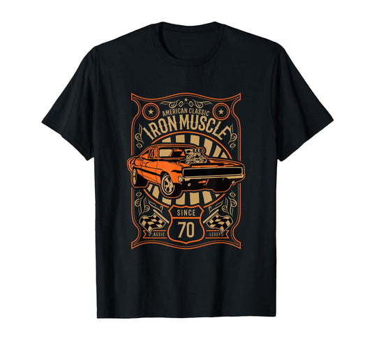 1967 American Muscle Car Iron T-Shirt - Minimalist Print Unisex - T-Shirt, Sweatshirt, Hoodie