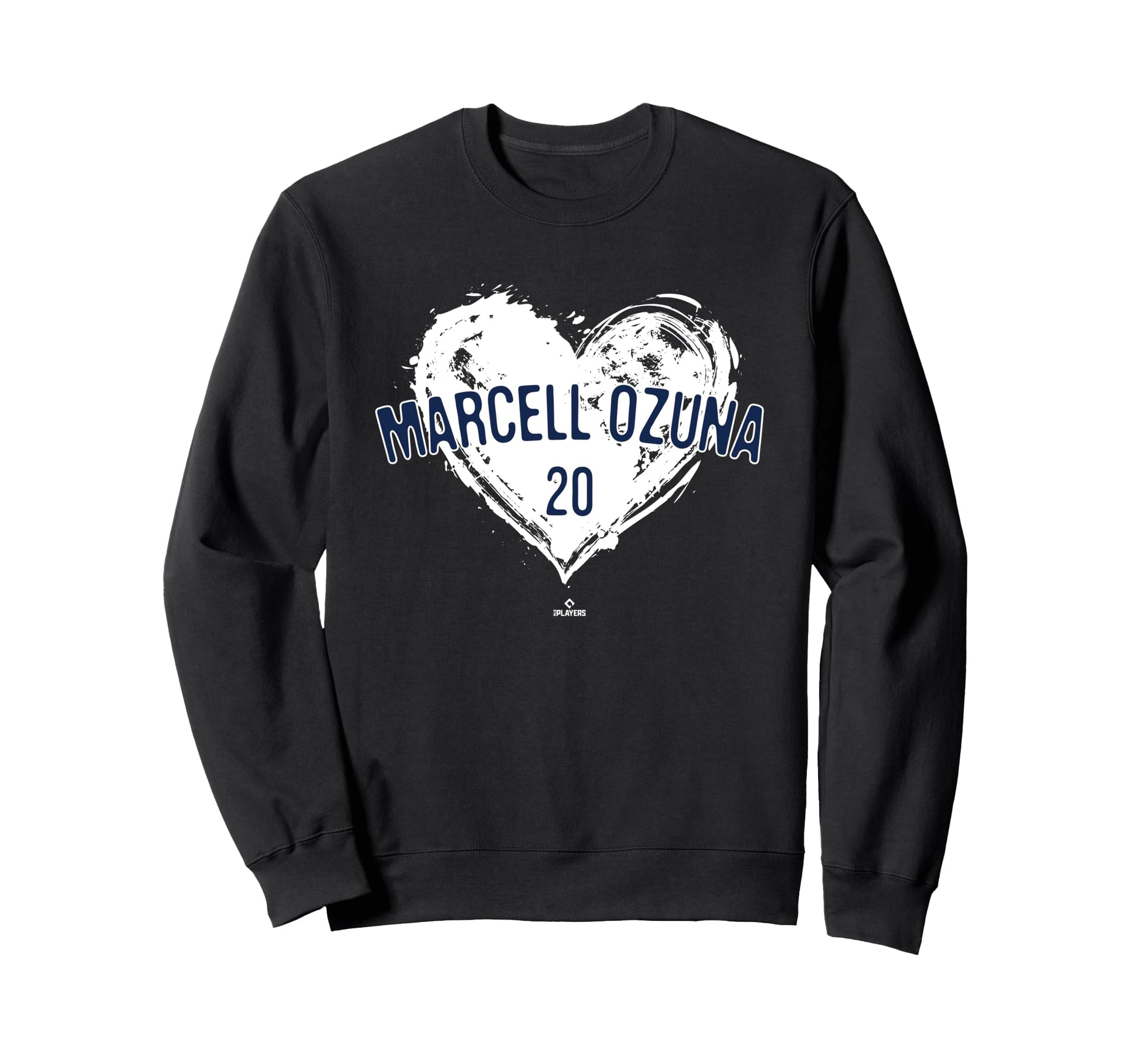 Distressed Heart Marcell Ozuna Sweatshirt - Aesthetic Graphic for Adults - T-Shirt, Sweatshirt, Hoodie