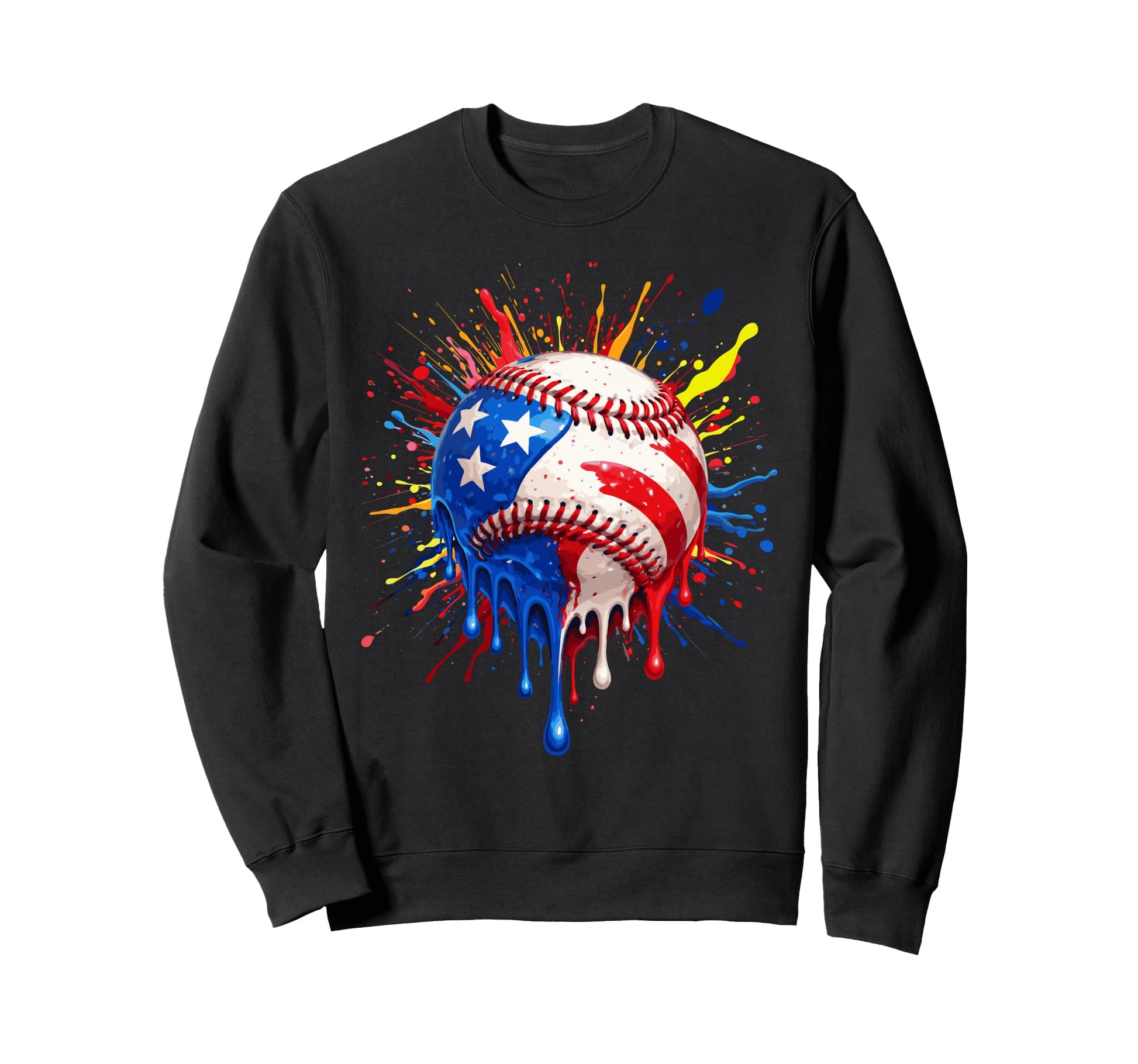 4Th July Funny Baseball Usa Sweatshirt - Casual Everyday Wear Men Women - T-Shirt, Sweatshirt, Hoodie