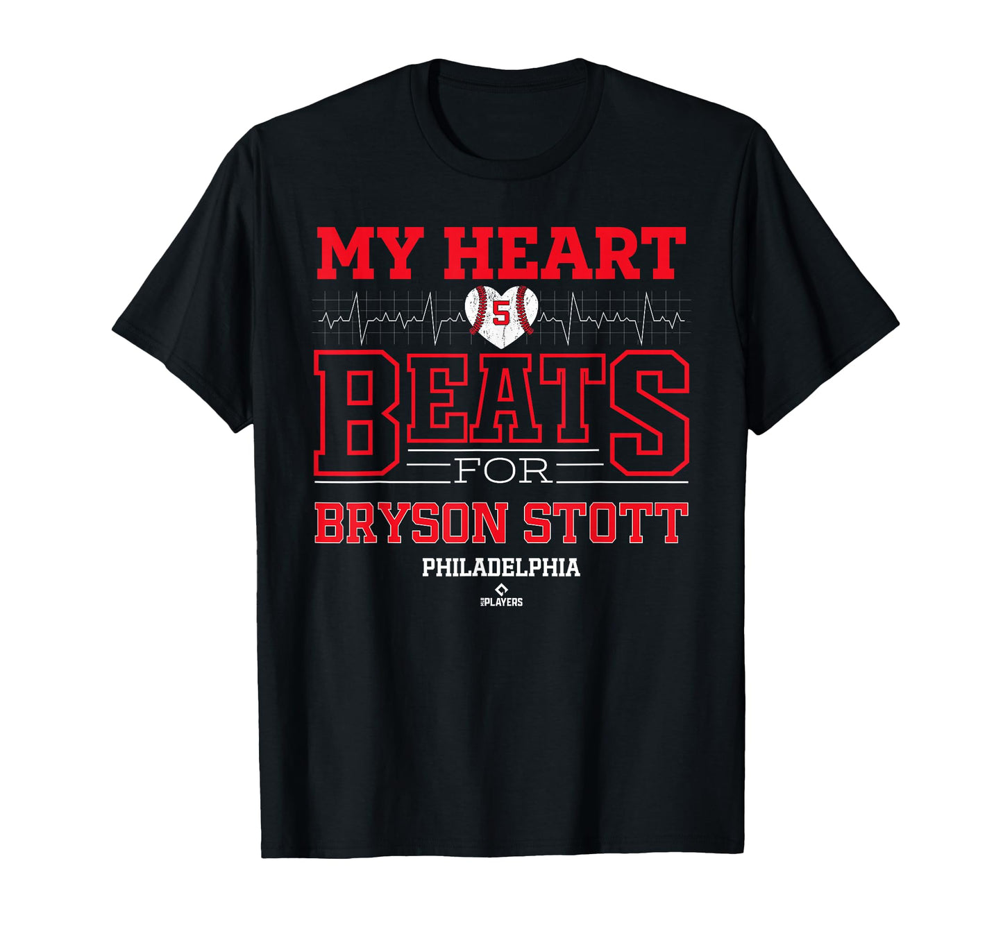 My Heart Beats Bryson Stott T-Shirt - Custom Art Print Men Women - T-Shirt, Sweatshirt, Hoodie
