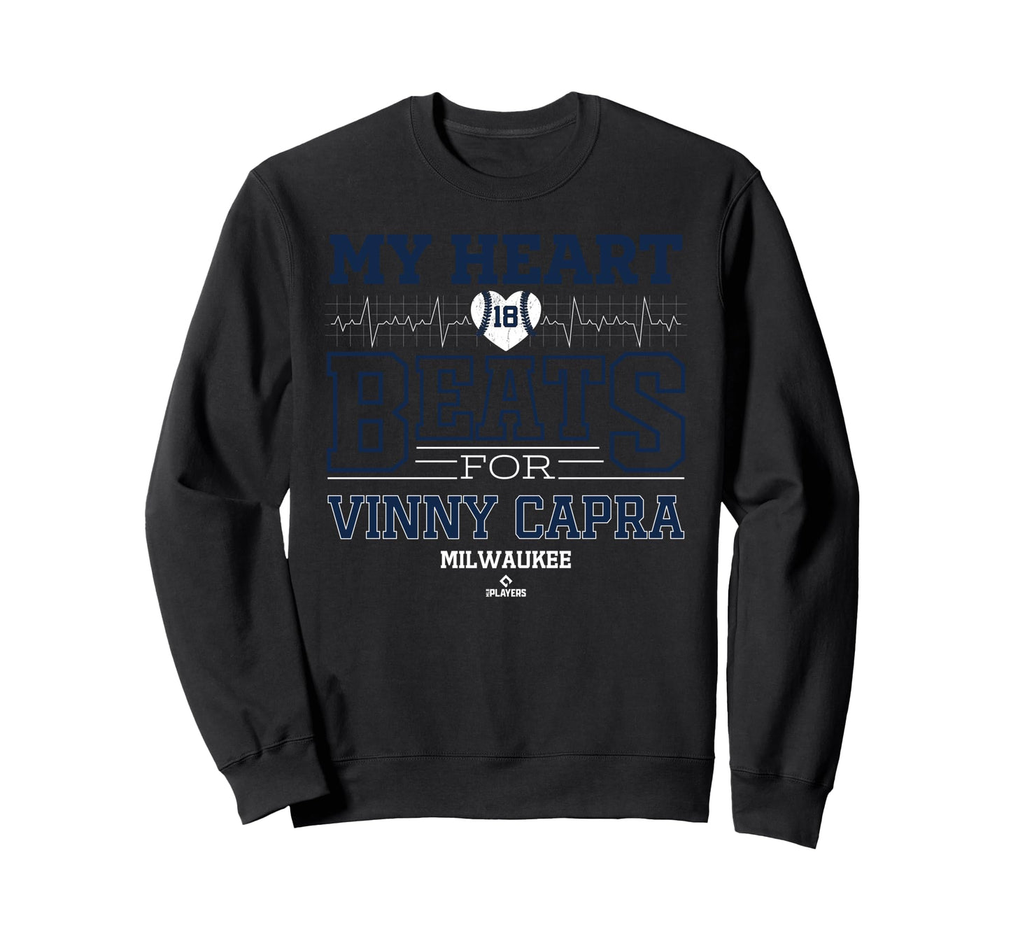 My Heart Beats Vinny Capra Sweatshirt - Minimalist Print Men Women - T-Shirt, Sweatshirt, Hoodie