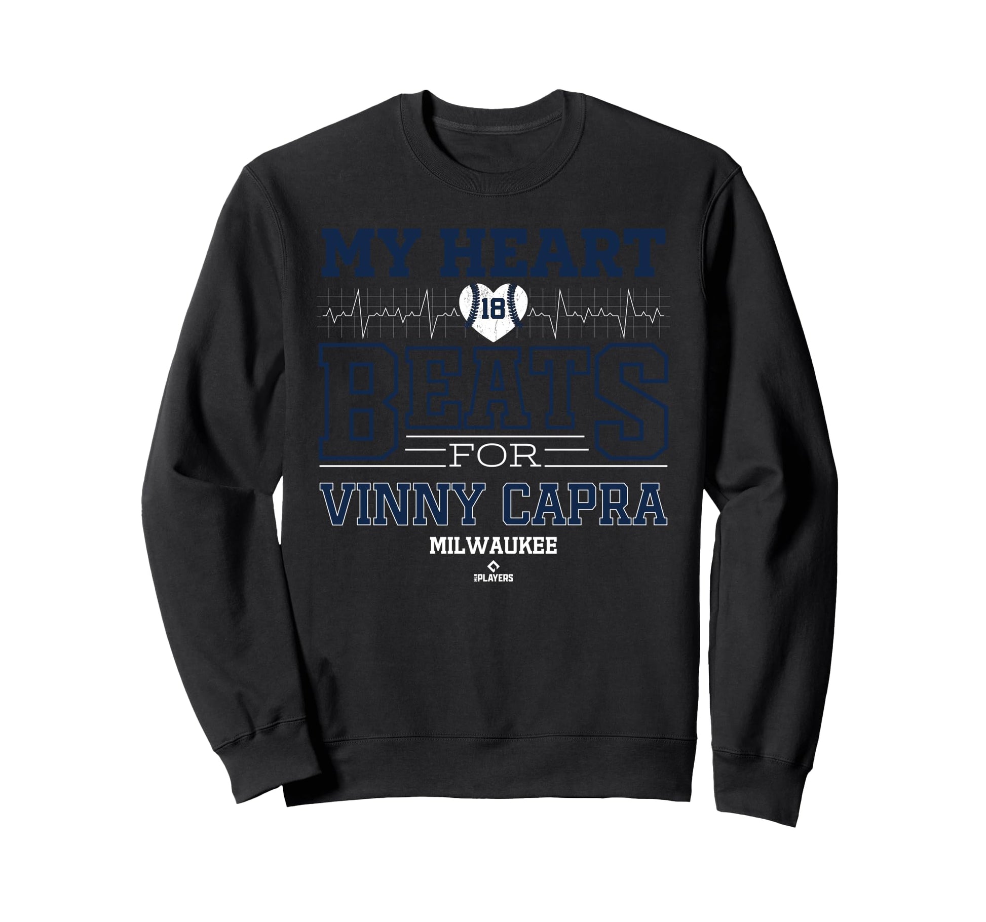 My Heart Beats Vinny Capra Sweatshirt - Minimalist Print Men Women - T-Shirt, Sweatshirt, Hoodie