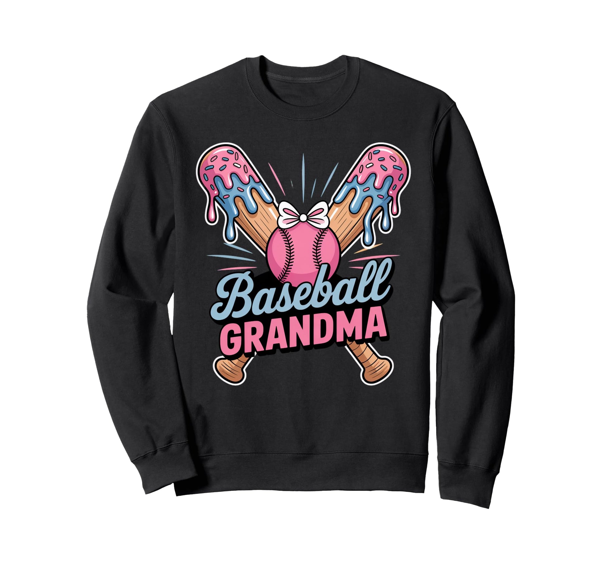 Grandma Coquette Ribbon Ice Cream Drip Sweatshirt - Graphic Print Unisex - T-Shirt, Sweatshirt, Hoodie