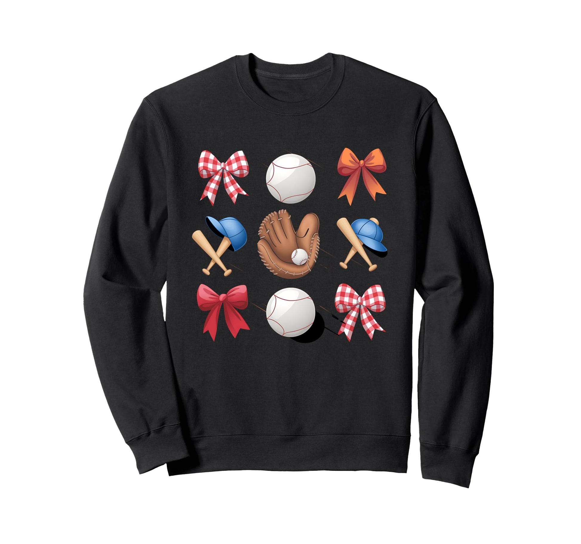 Baseball Mom Coquette Bow Mothers Sweatshirt - Trendy Graphic Men Women - T-Shirt, Sweatshirt, Hoodie
