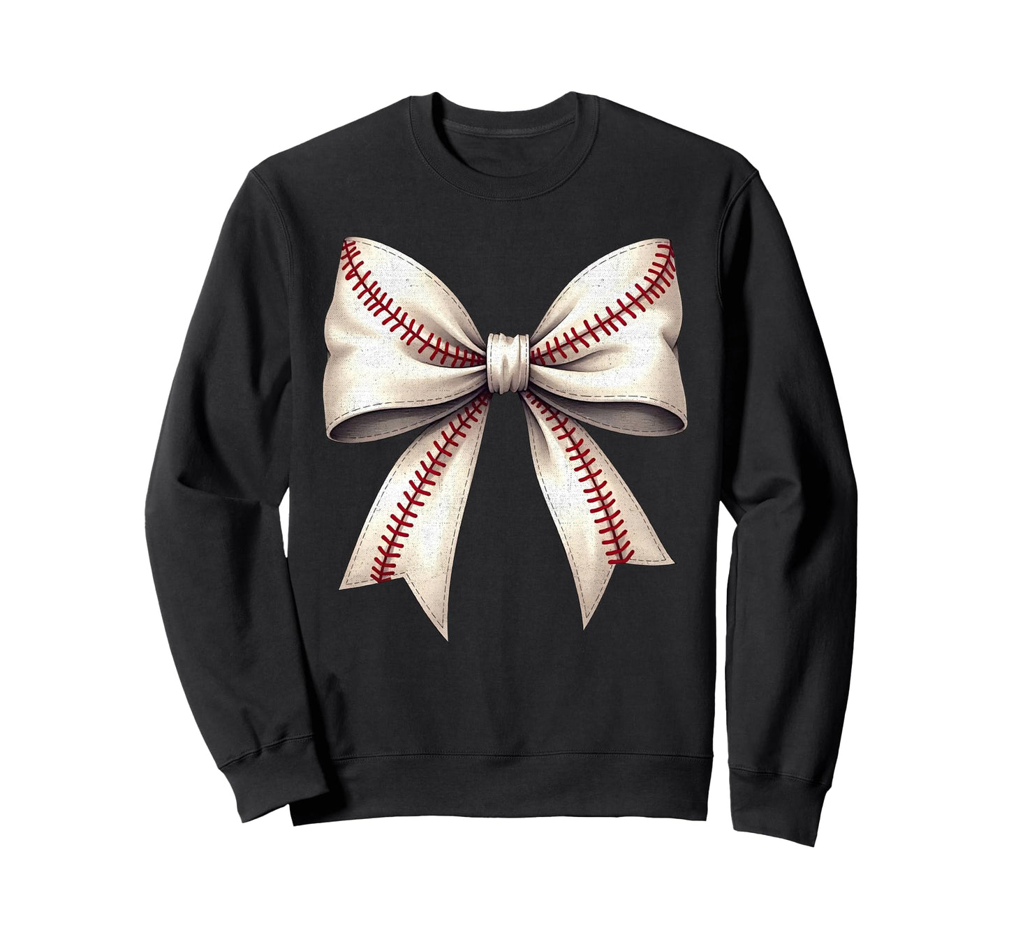 Baseball Bow Baseball Mom Sweatshirt - Aesthetic Graphic Unisex - T-Shirt, Sweatshirt, Hoodie
