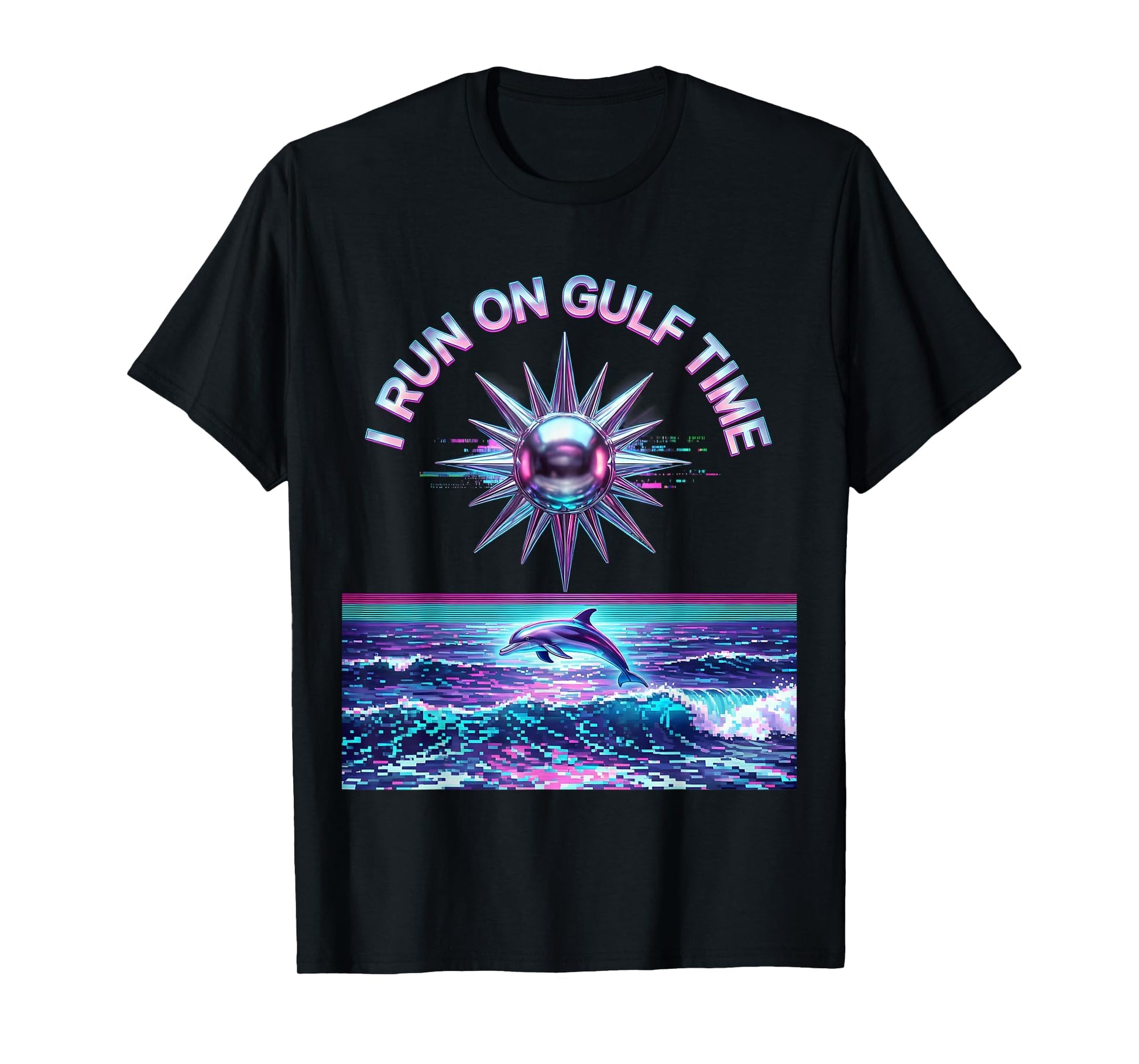 I Run Gulf Time Gulf Mexico T-Shirt - Graphic Print Unisex - T-Shirt, Sweatshirt, Hoodie