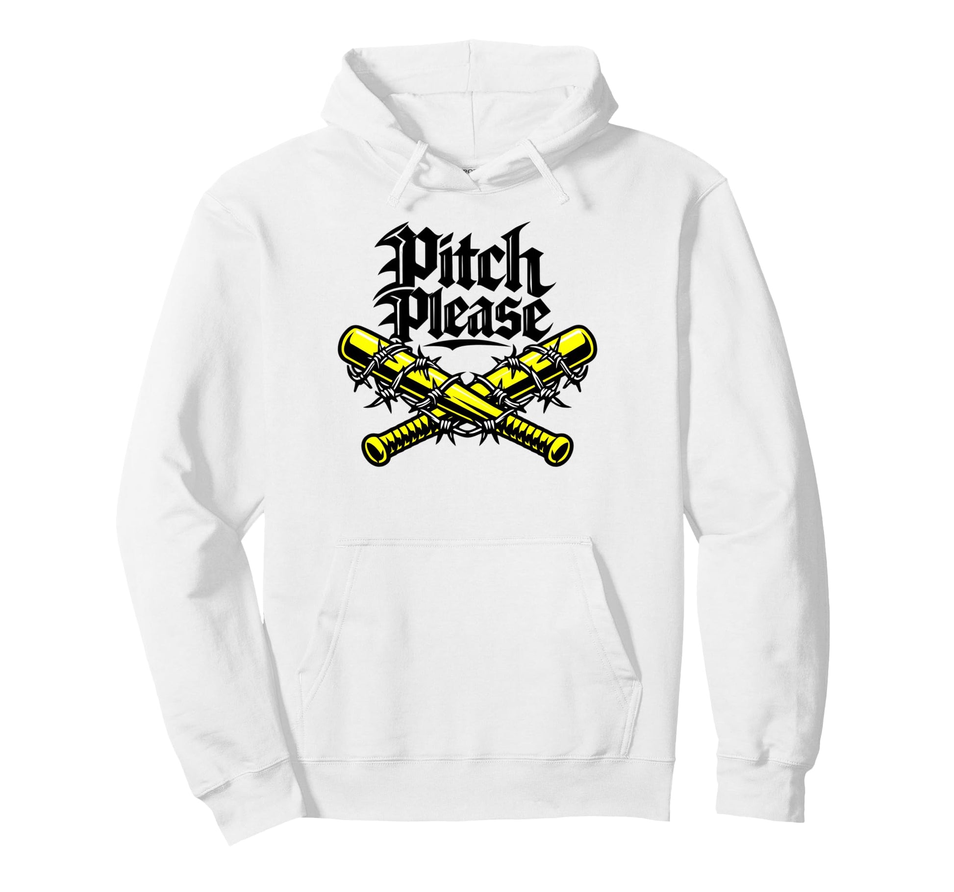 Pitch Please Funny Softball Hoodie - Casual Everyday Wear for Adults - T-Shirt, Sweatshirt, Hoodie