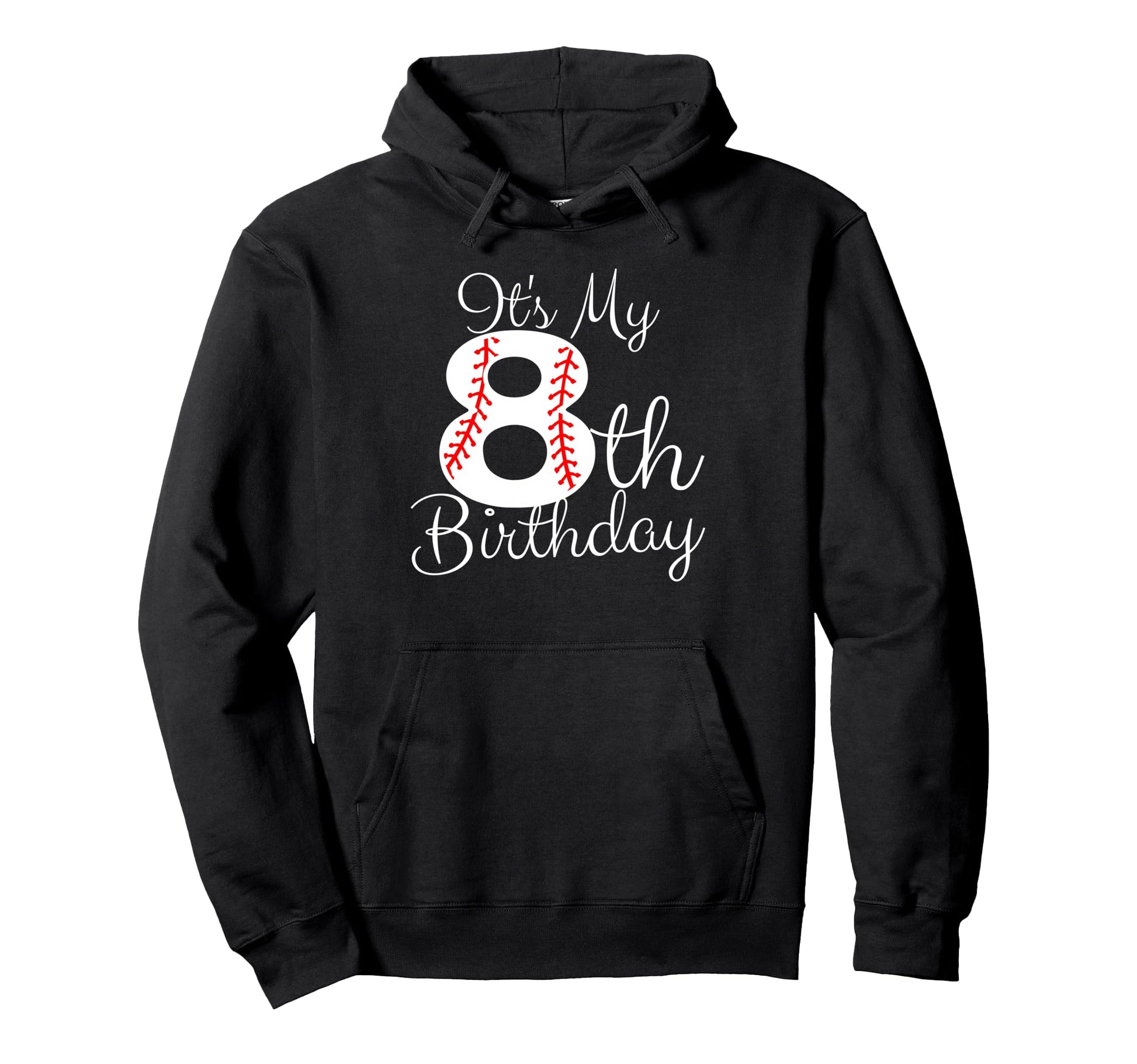 Its My 8Th Birthday Baseball Player 8Th Hoodie - Minimalist Print Unisex - T-Shirt, Sweatshirt, Hoodie