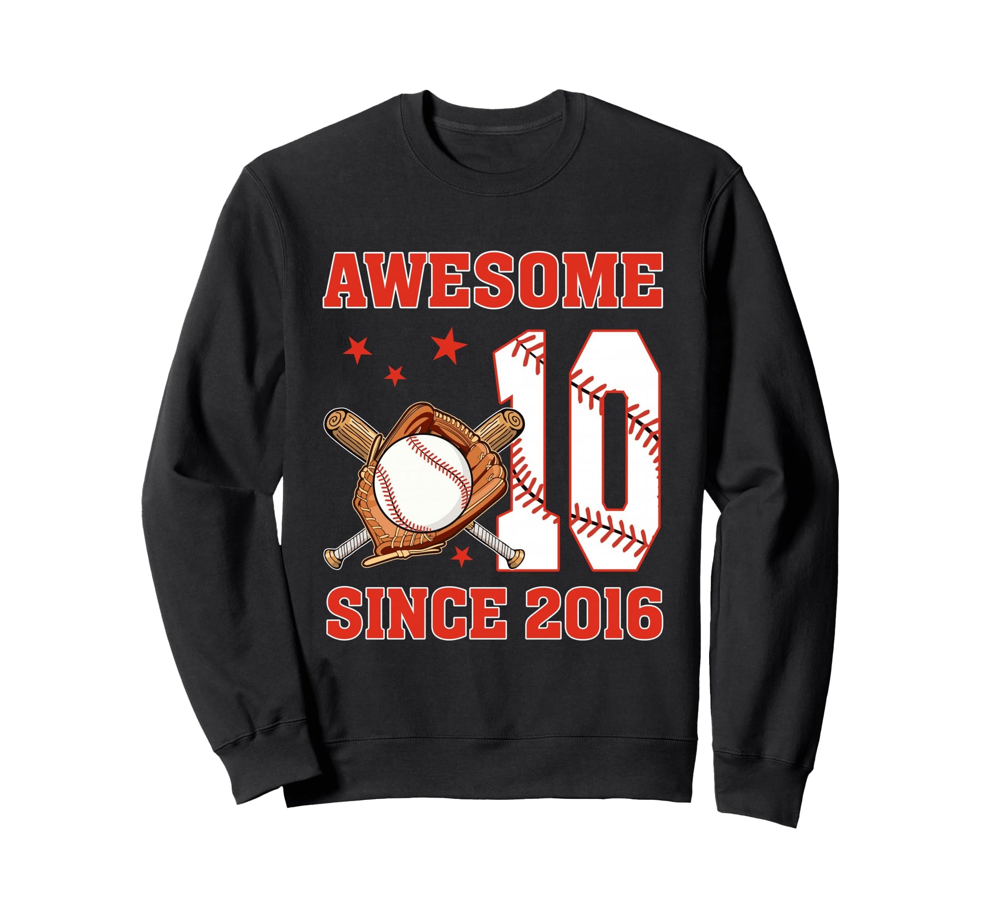 Awesome Since 2016 10 Year Old Bday Sweatshirt - Unique Graphic for Adults - T-Shirt, Sweatshirt, Hoodie