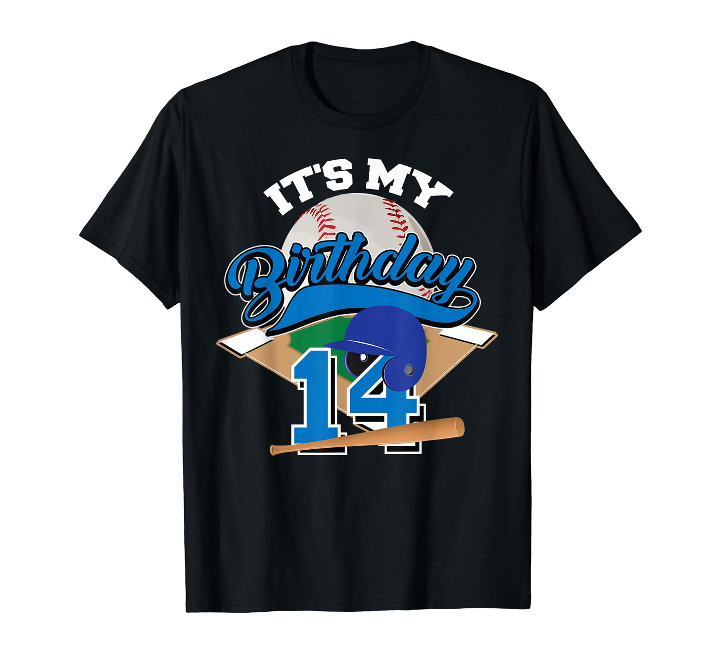 Funny 14Th Birthday Baseball Gift T-Shirt - Aesthetic Graphic Men Women - T-Shirt, Sweatshirt, Hoodie