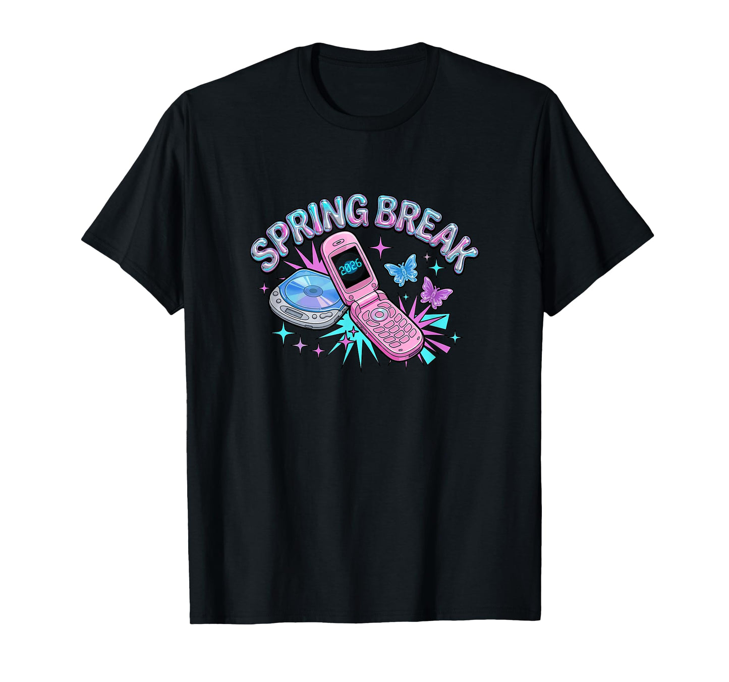 Spring Break Y2K Aesthetic Nostalgia T-Shirt - Custom Art Print Unisex - T-Shirt, Sweatshirt, Hoodie