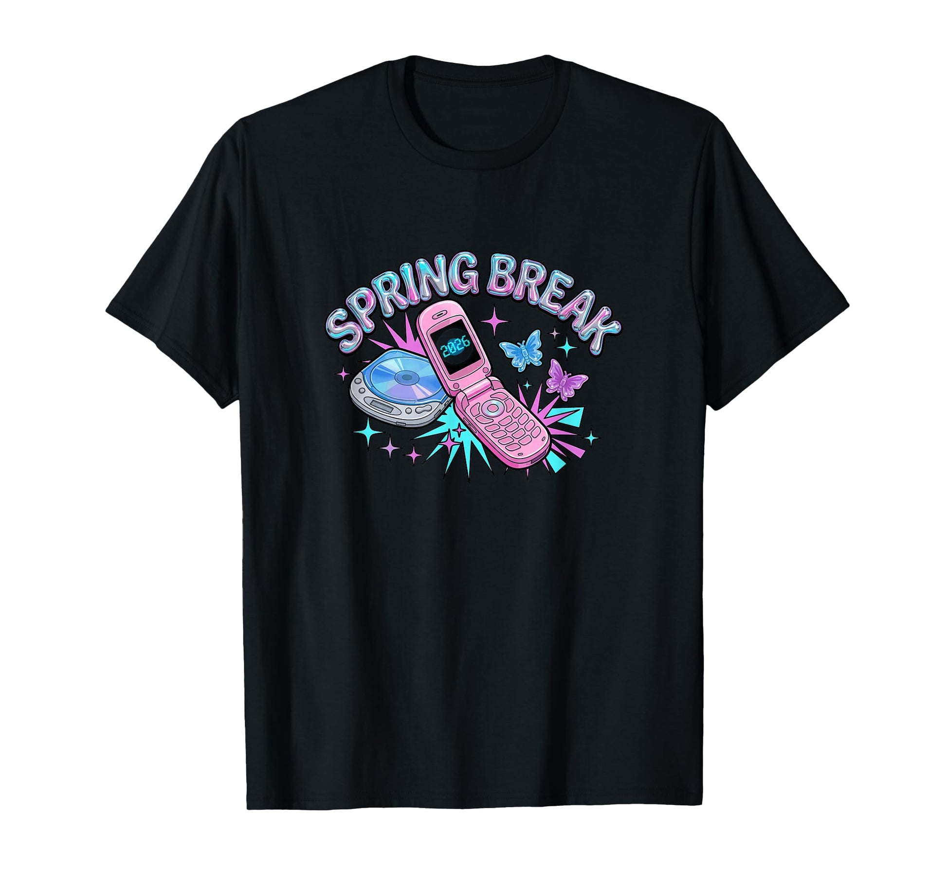 Spring Break Y2K Aesthetic Nostalgia T-Shirt - Custom Art Print Unisex - T-Shirt, Sweatshirt, Hoodie